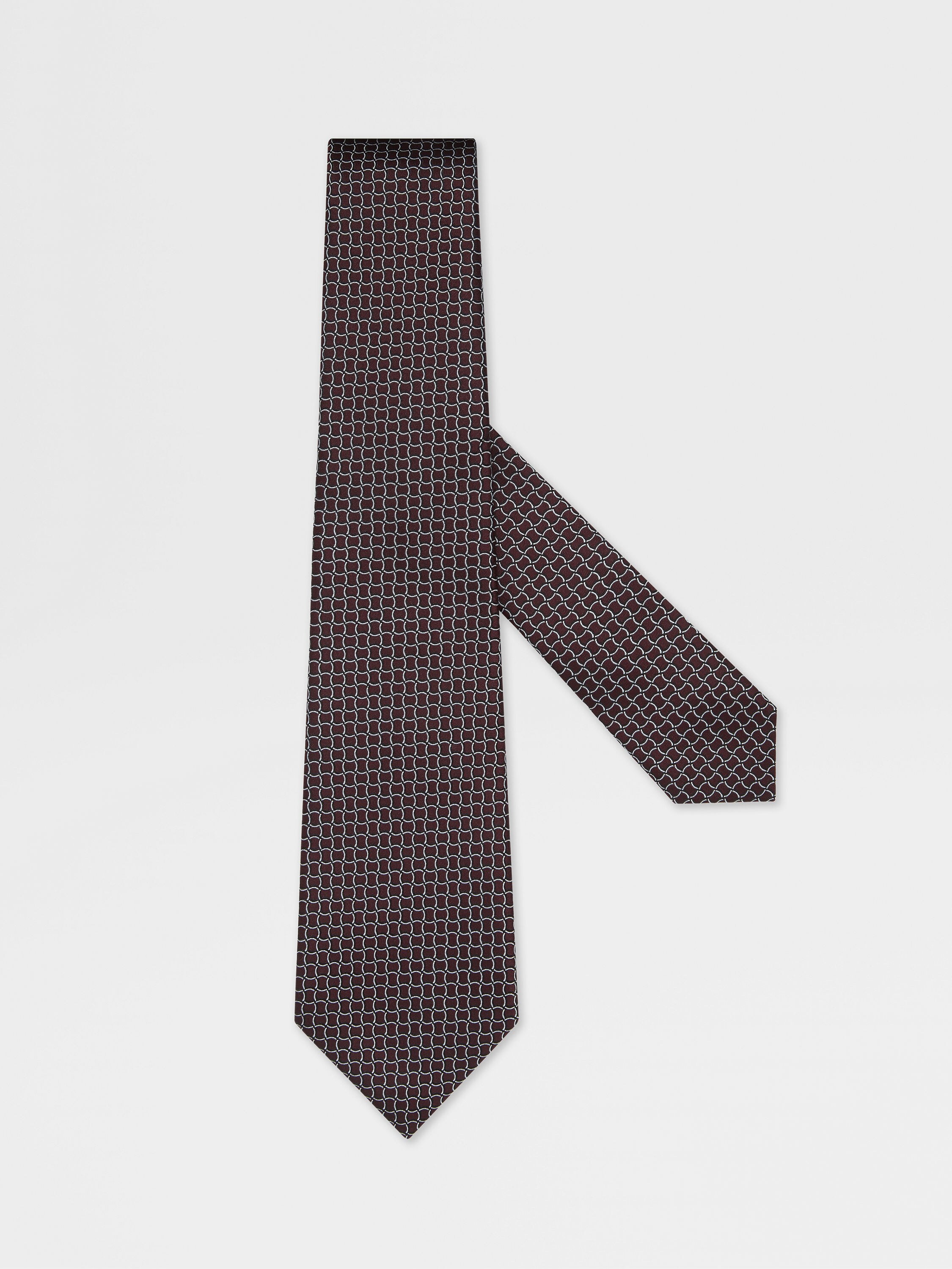 Burgundy Silk Tie Main product photo