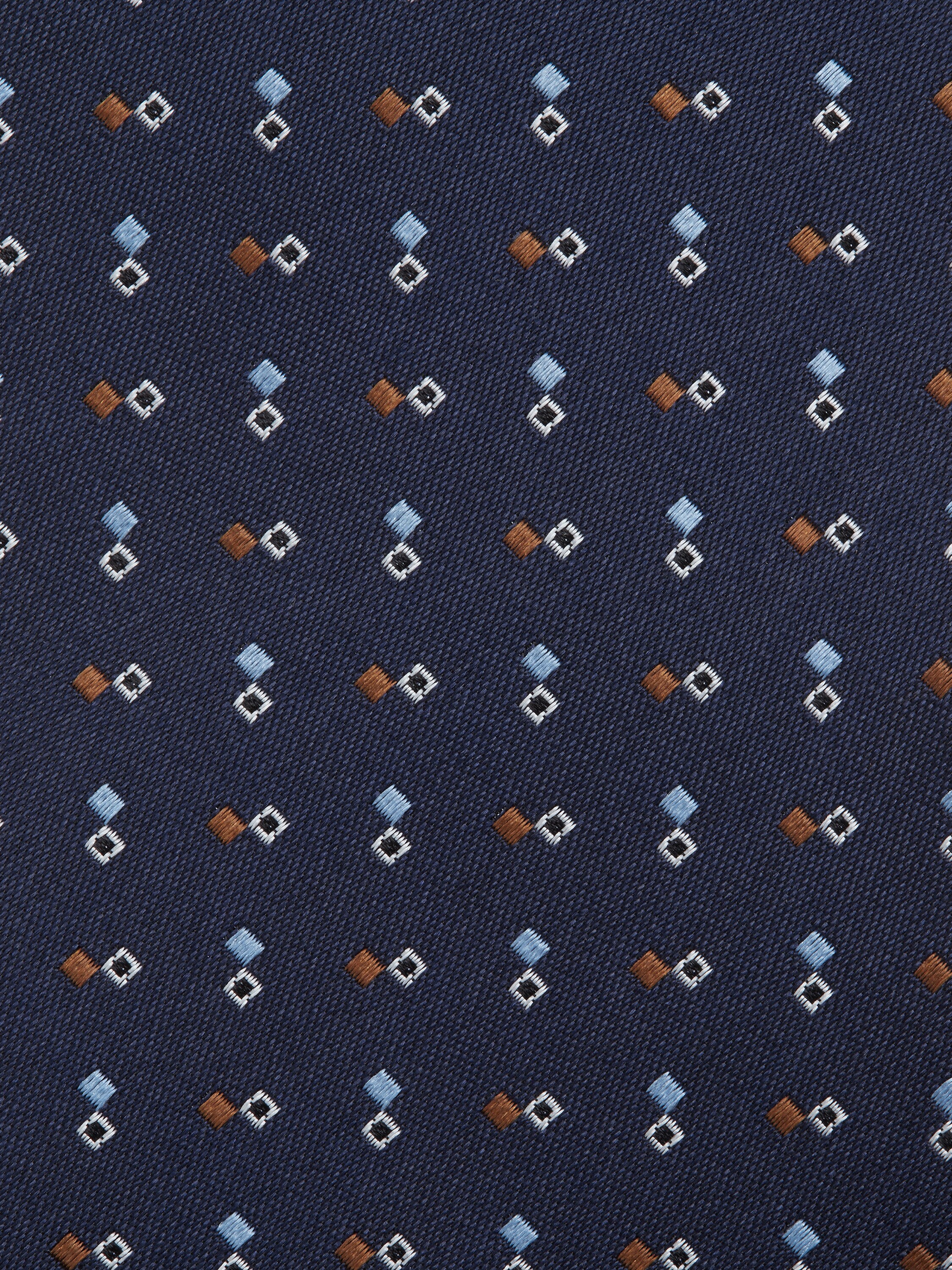 Dark Blue Silk Tie Product detail photo #1
