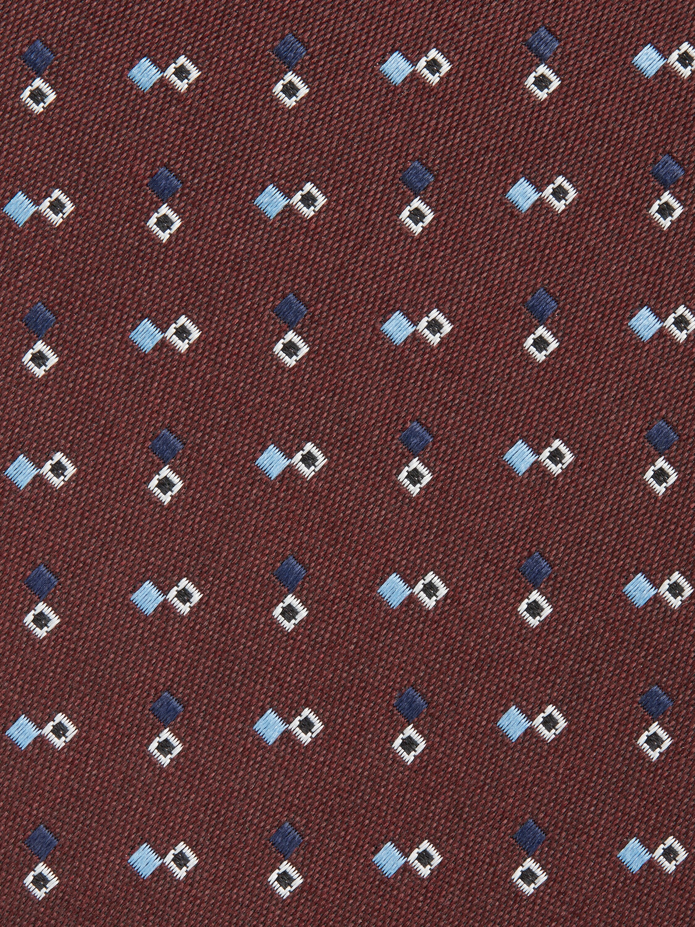 Burgundy Silk Tie Product detail photo #1