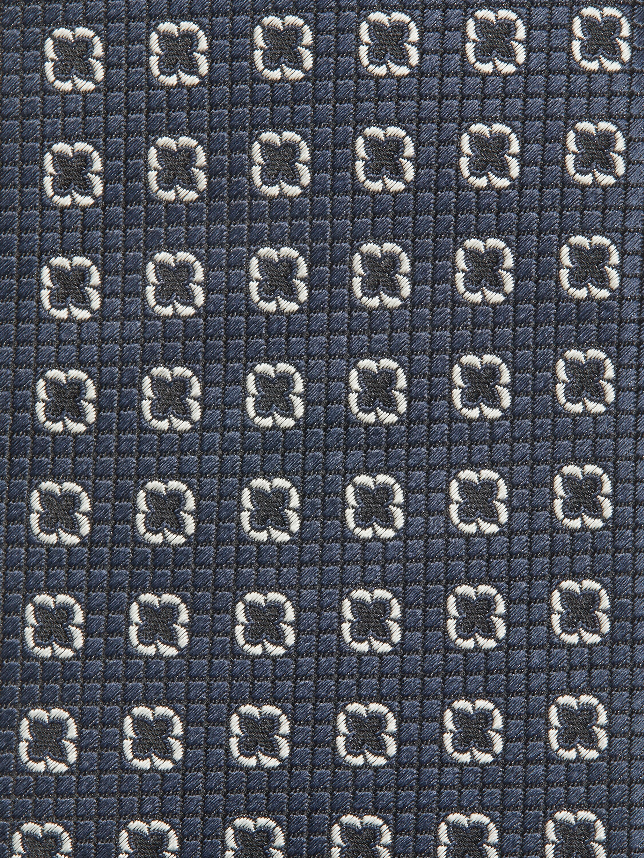 午夜蓝桑蚕丝领带 產品細節圖 #1