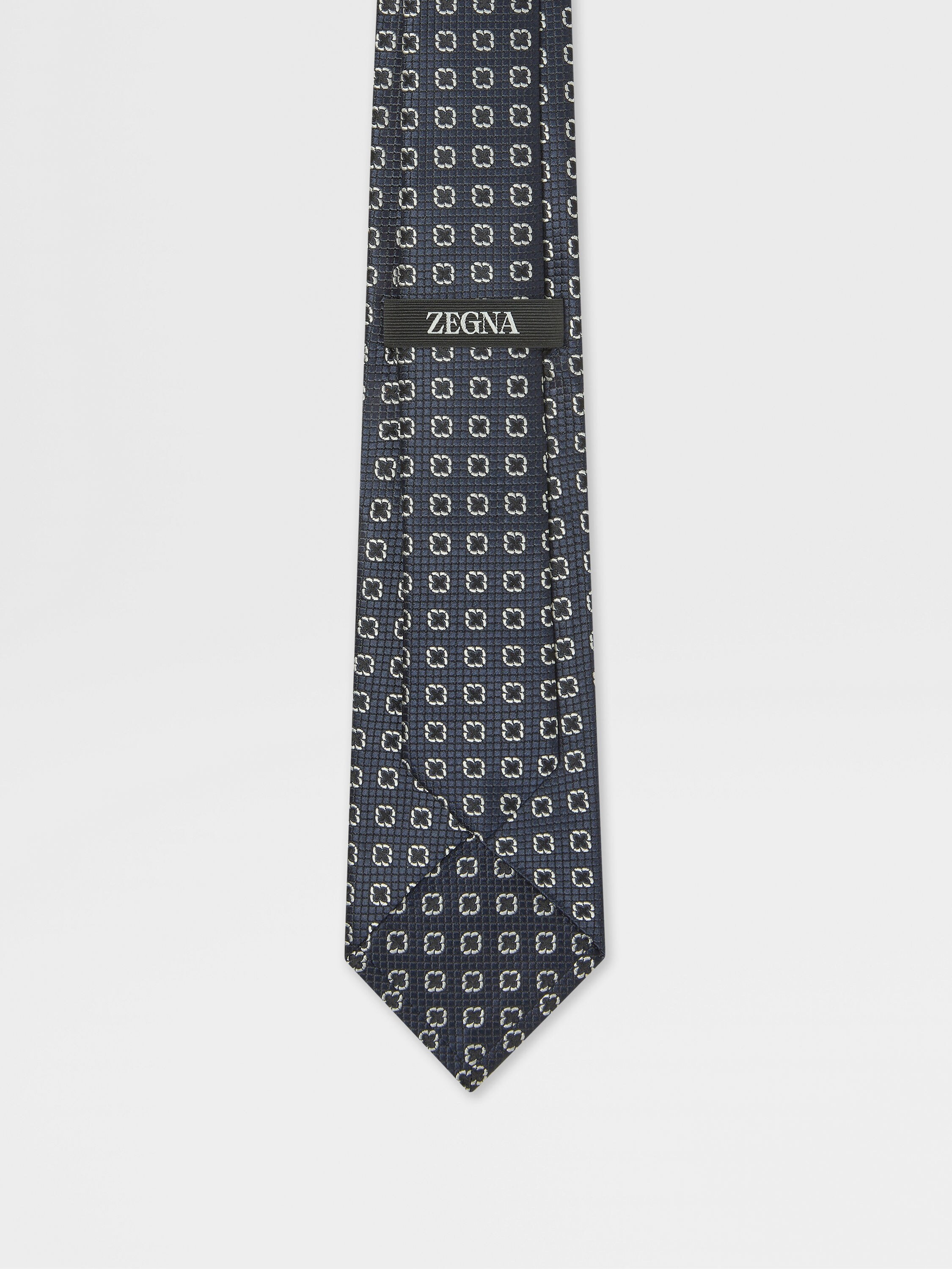 午夜蓝桑蚕丝领带 產品細節圖 #2