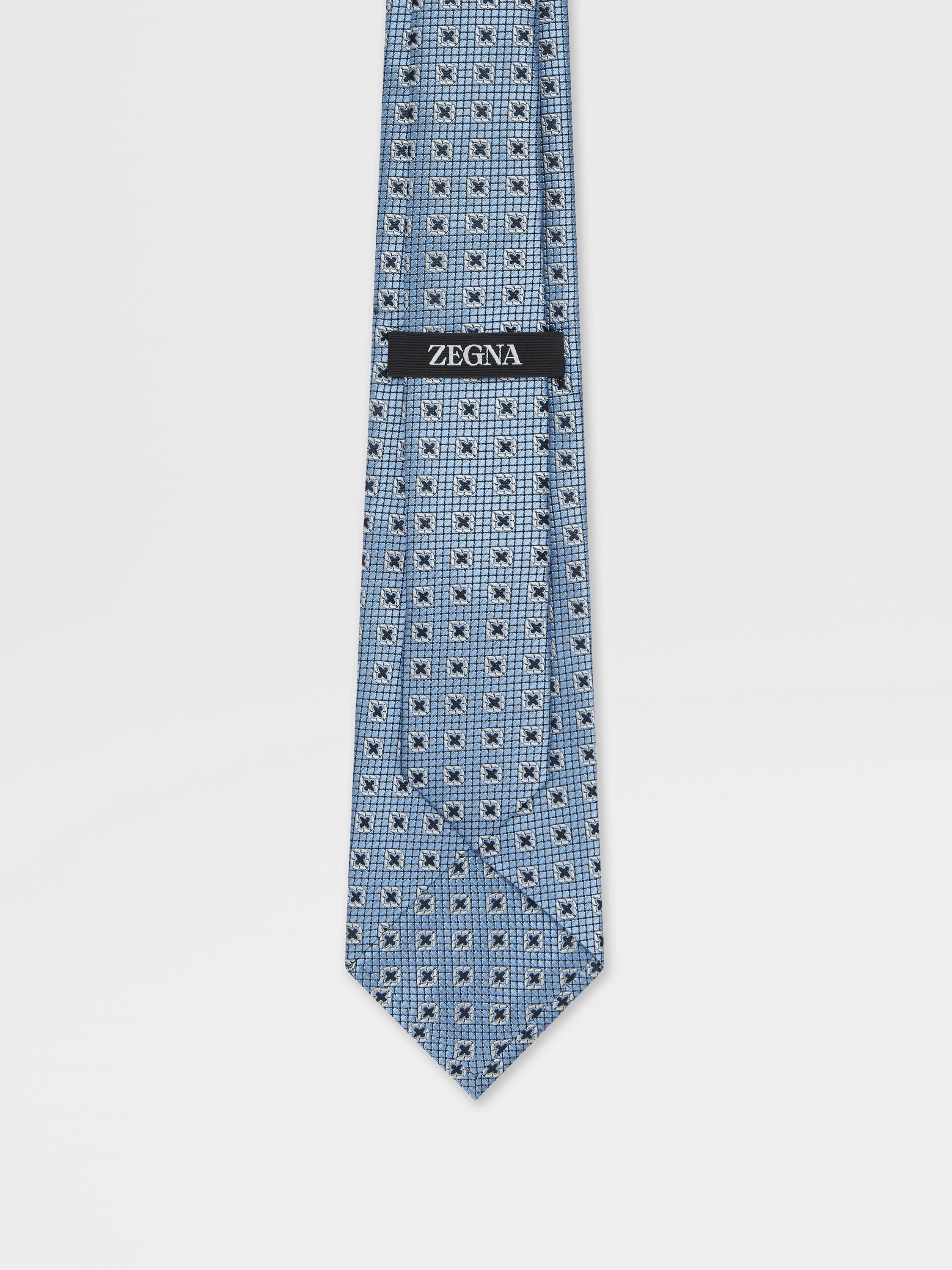 Light Blue Silk Tie Product detail photo #2