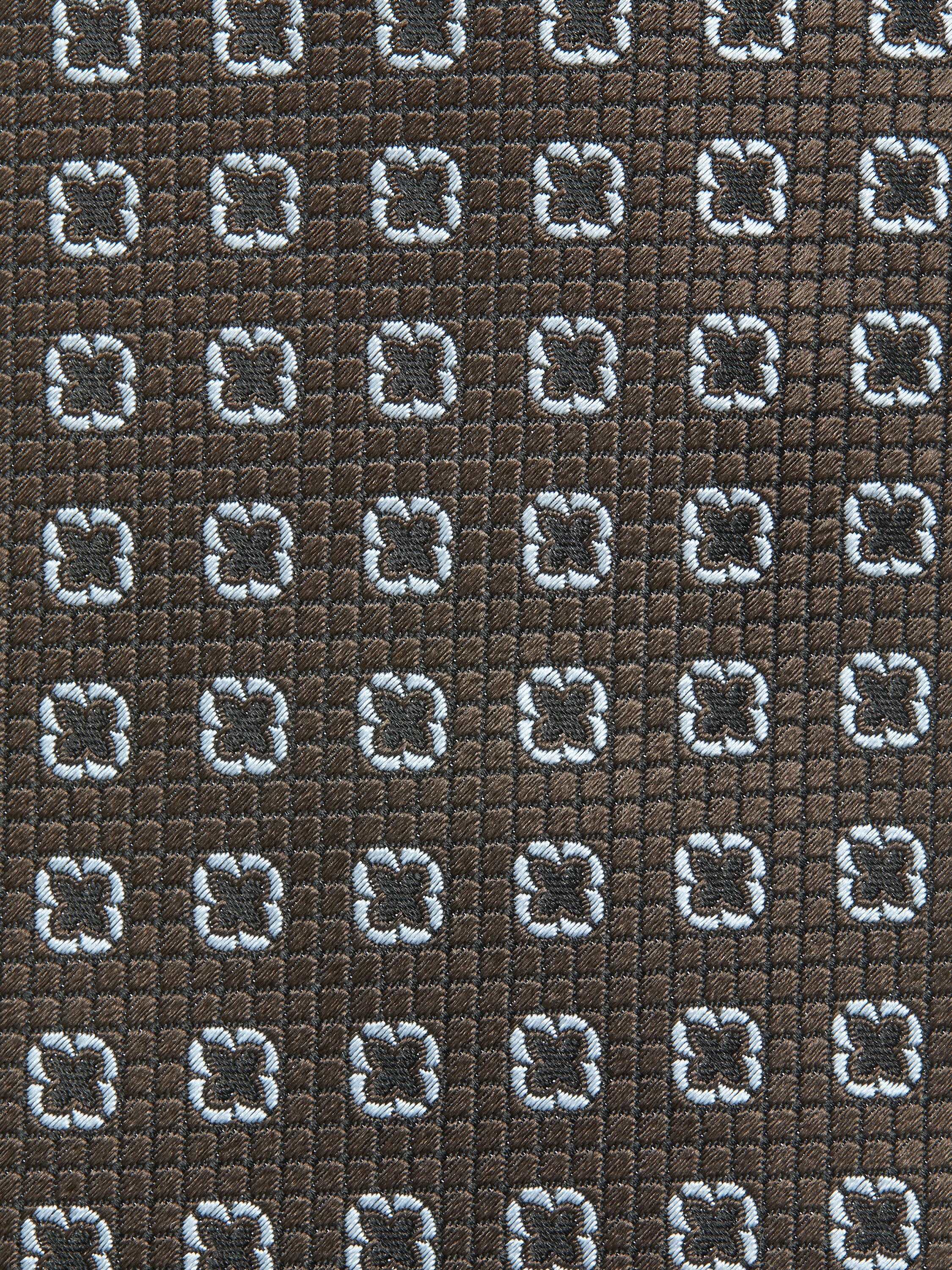 深棕色桑蚕丝领带 產品細節圖 #1