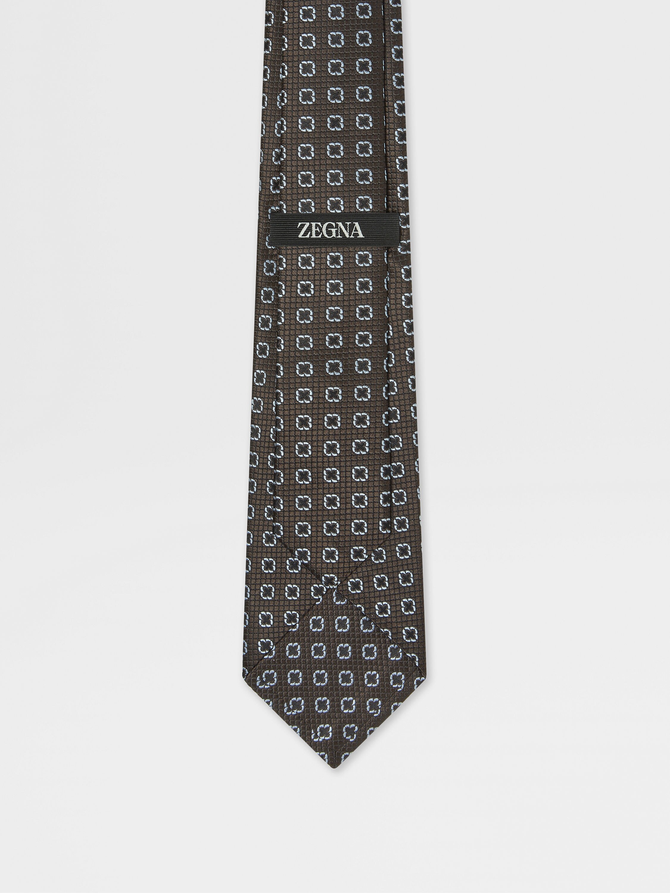 深棕色桑蚕丝领带 產品細節圖 #2