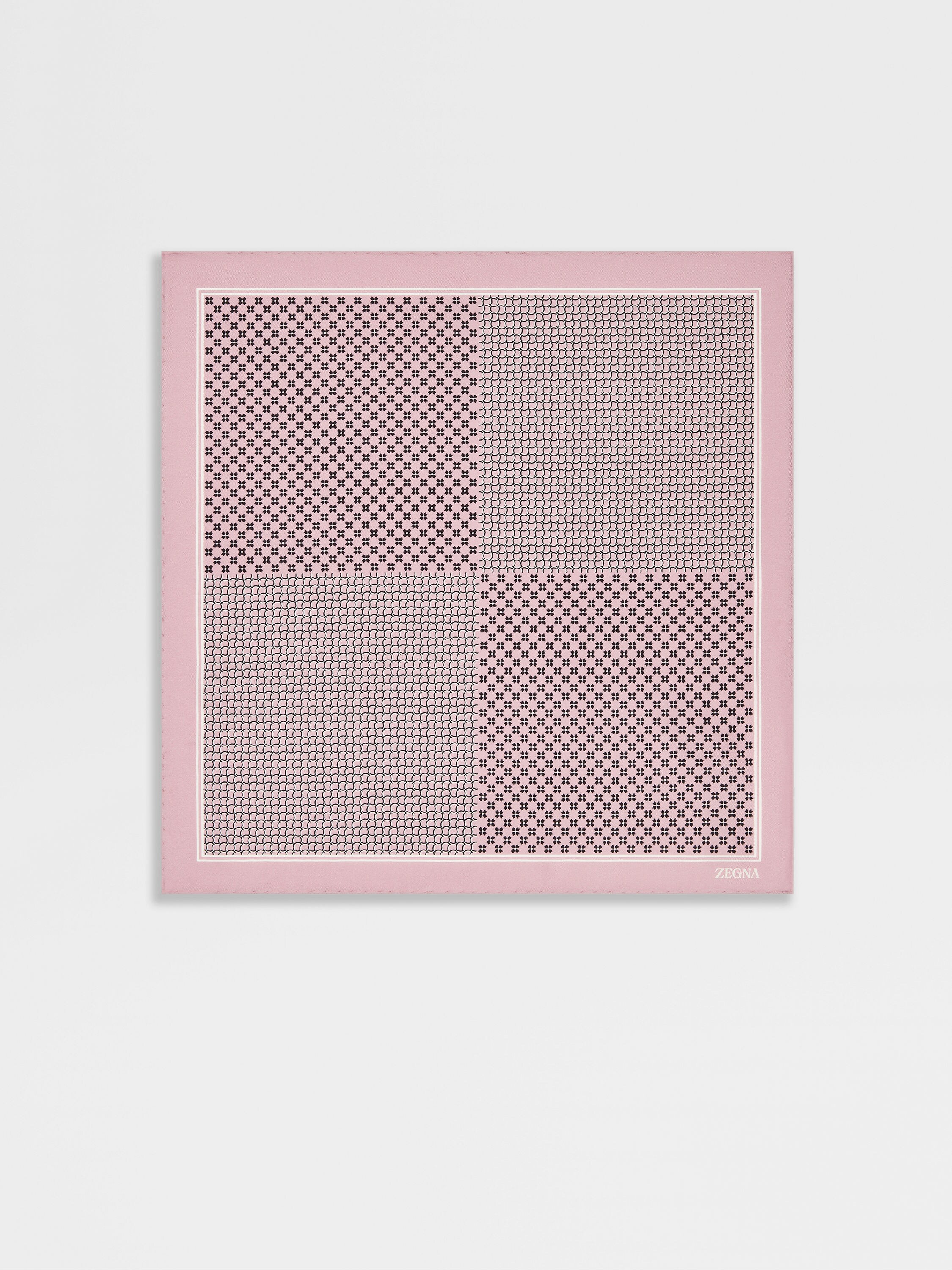 Light Pink Silk Pocket Square Main product photo