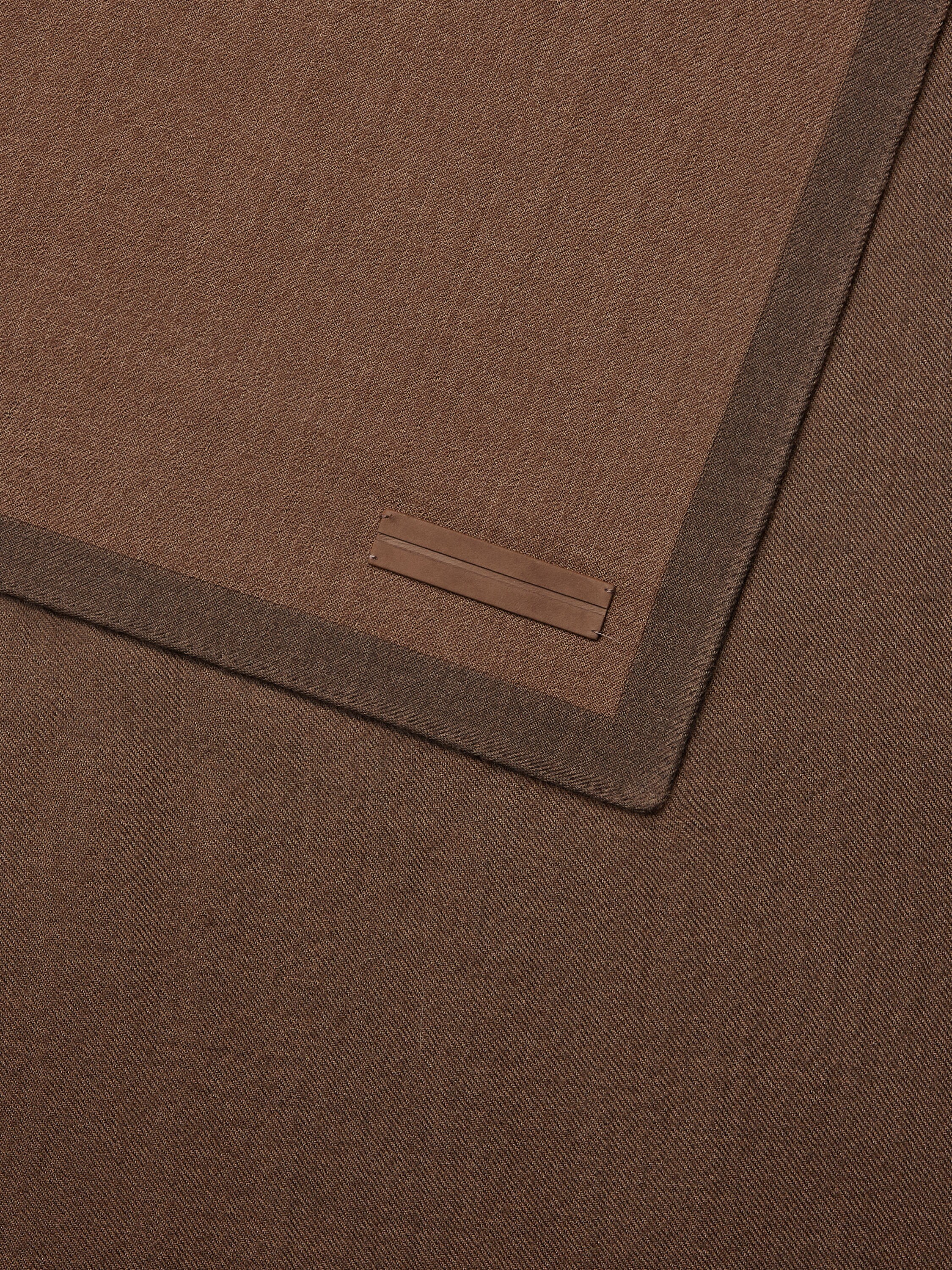 Brown Cashmere and Silk Scarf Product detail photo #1