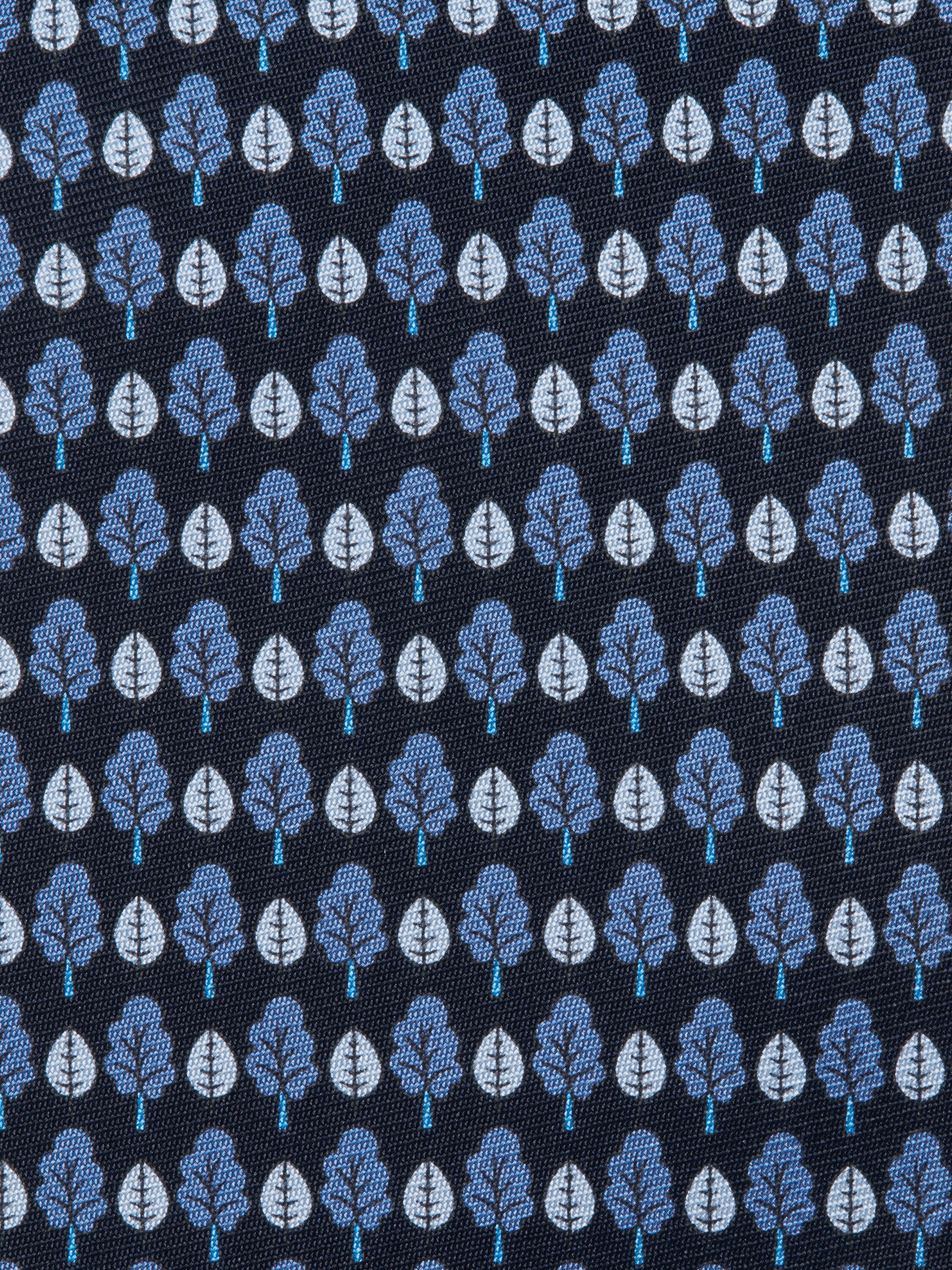 Dark Blue Silk Tie Product detail photo #1