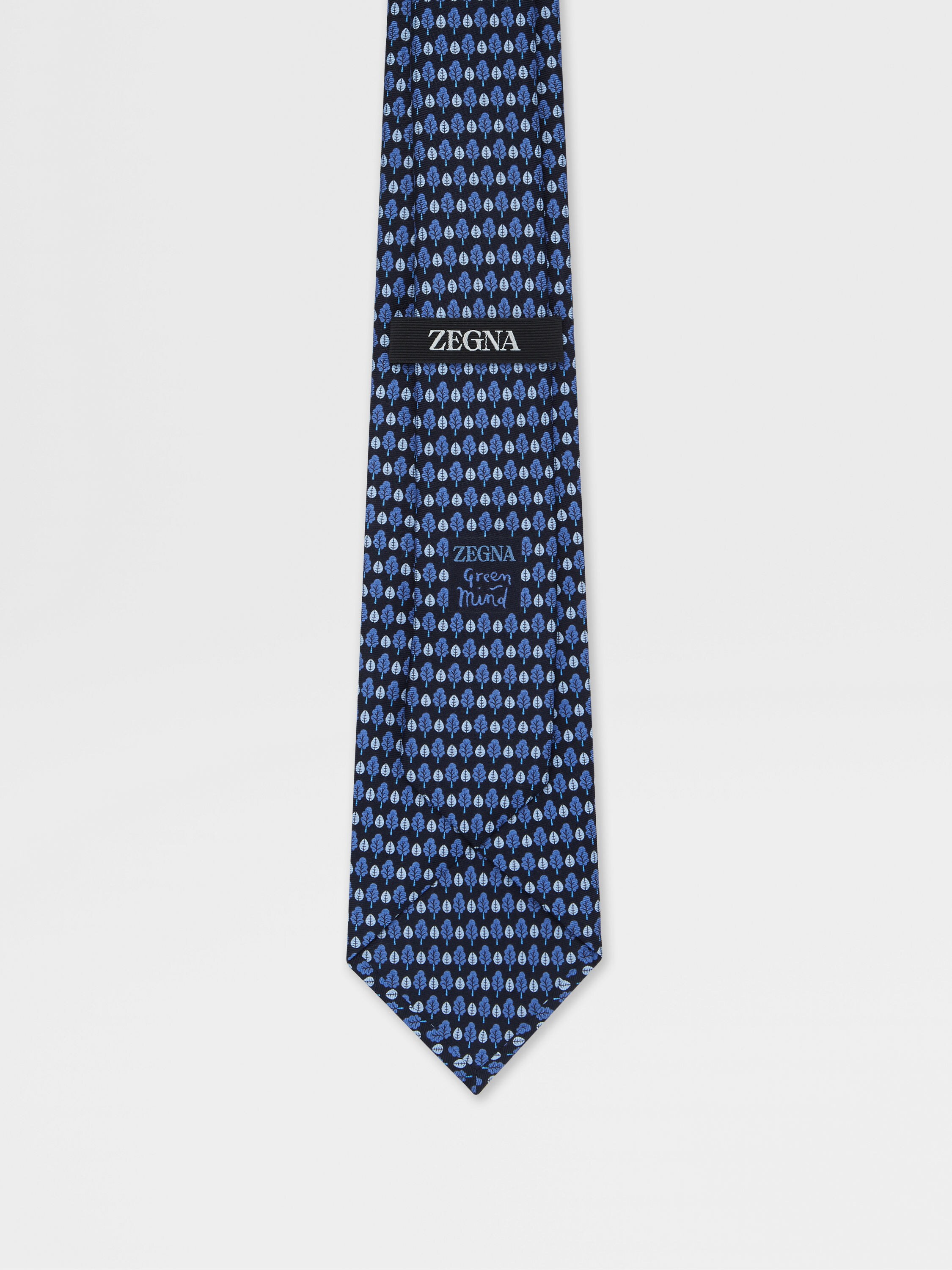 Dark Blue Silk Tie Product detail photo #2