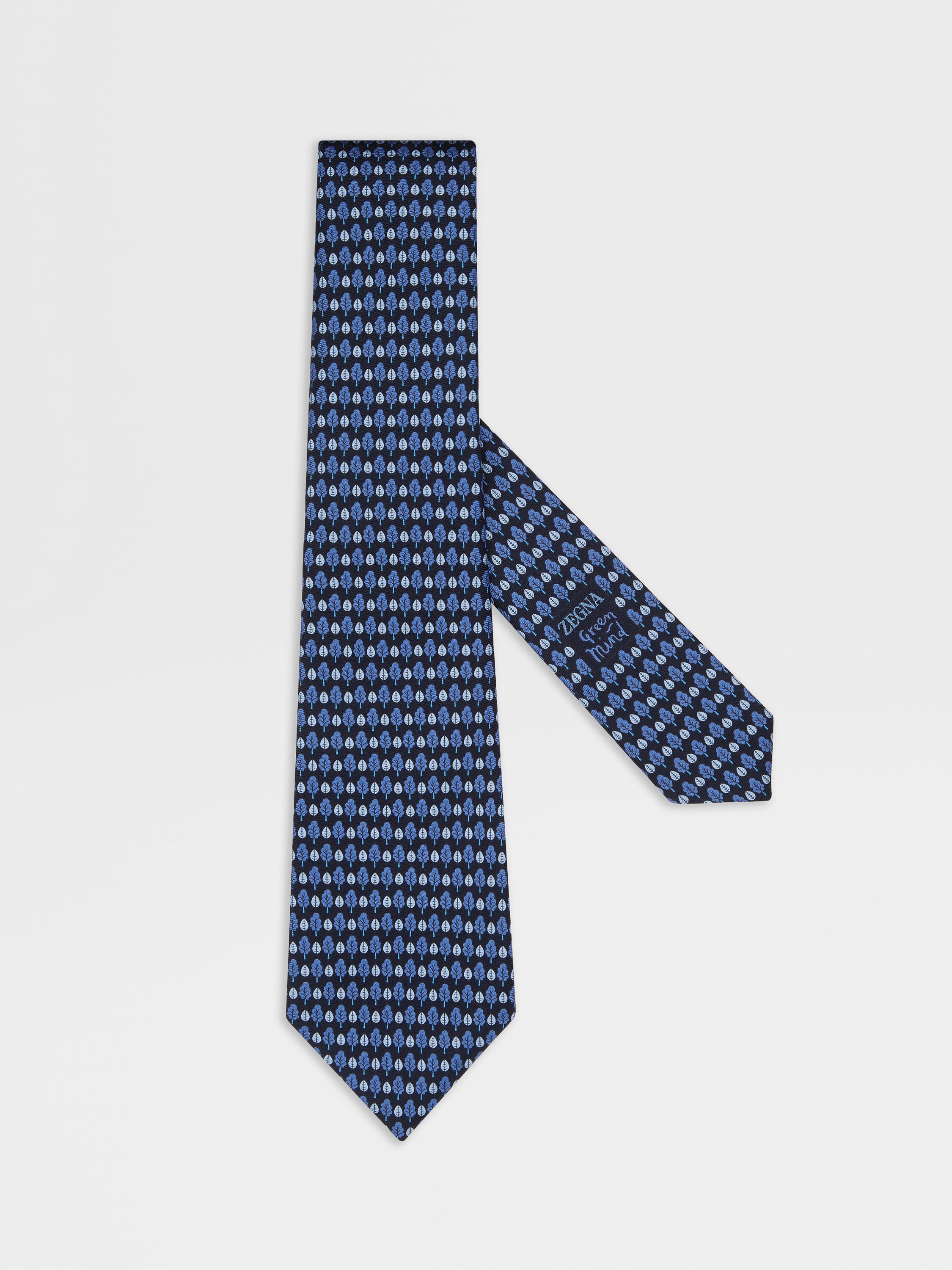 Dark Blue Silk Tie Main product photo