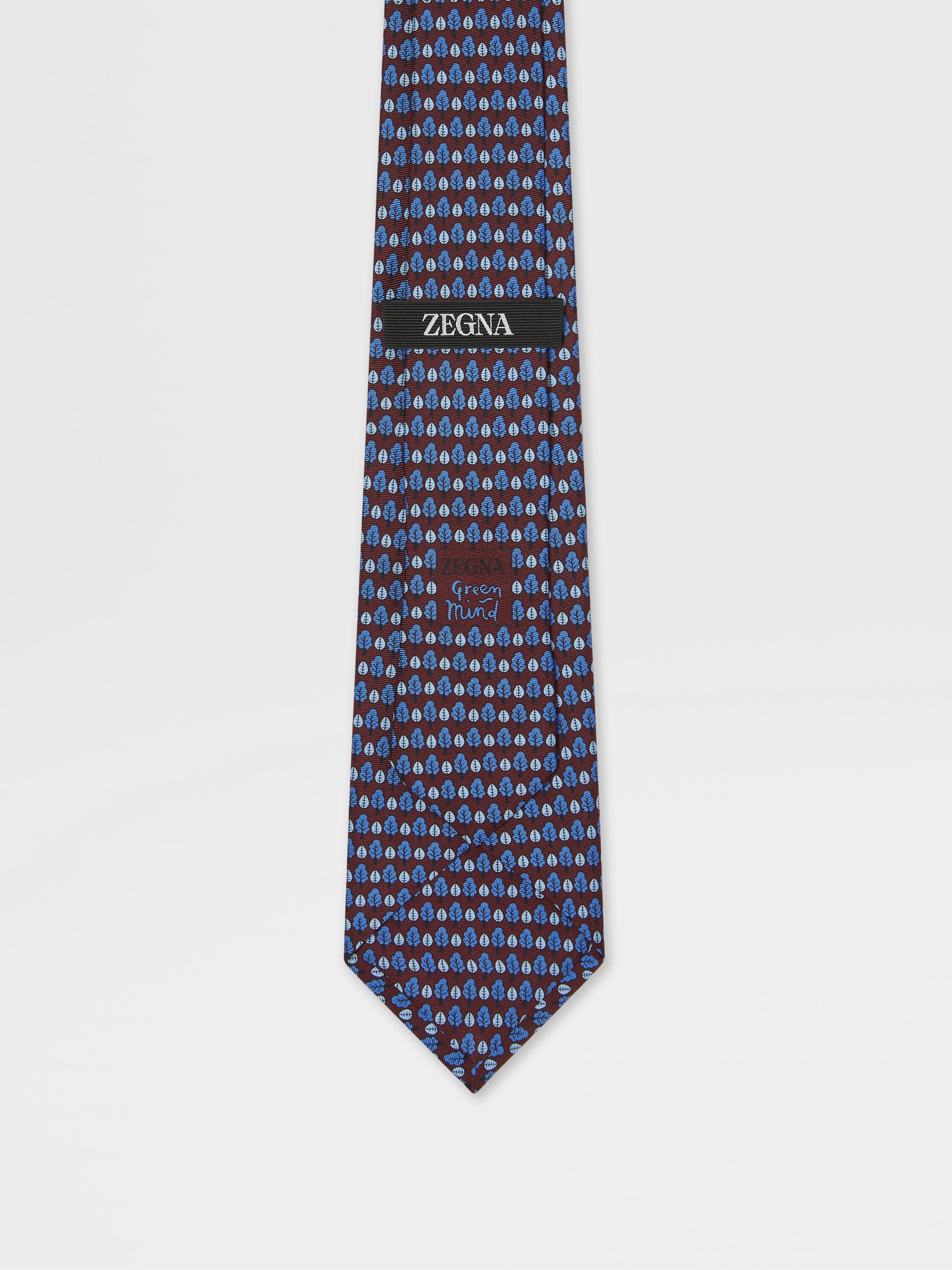 酒红色桑蚕丝领带 產品細節圖 #2