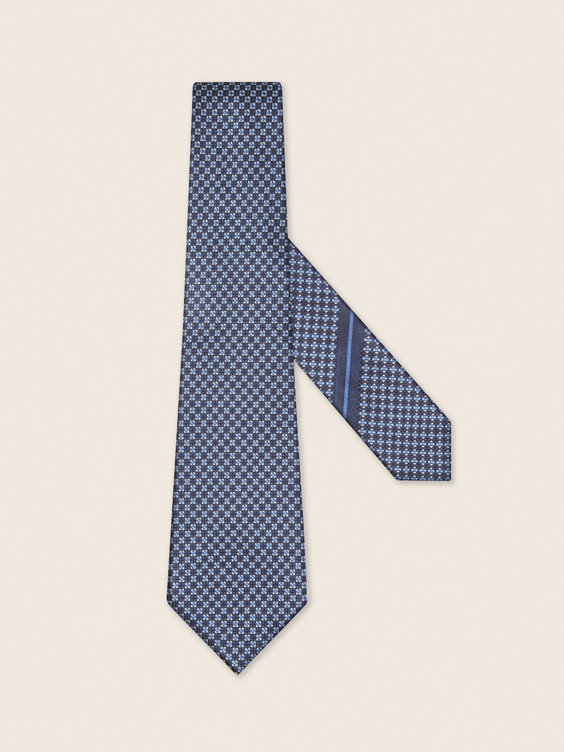 Navy Blue Silk Tie Main product photo