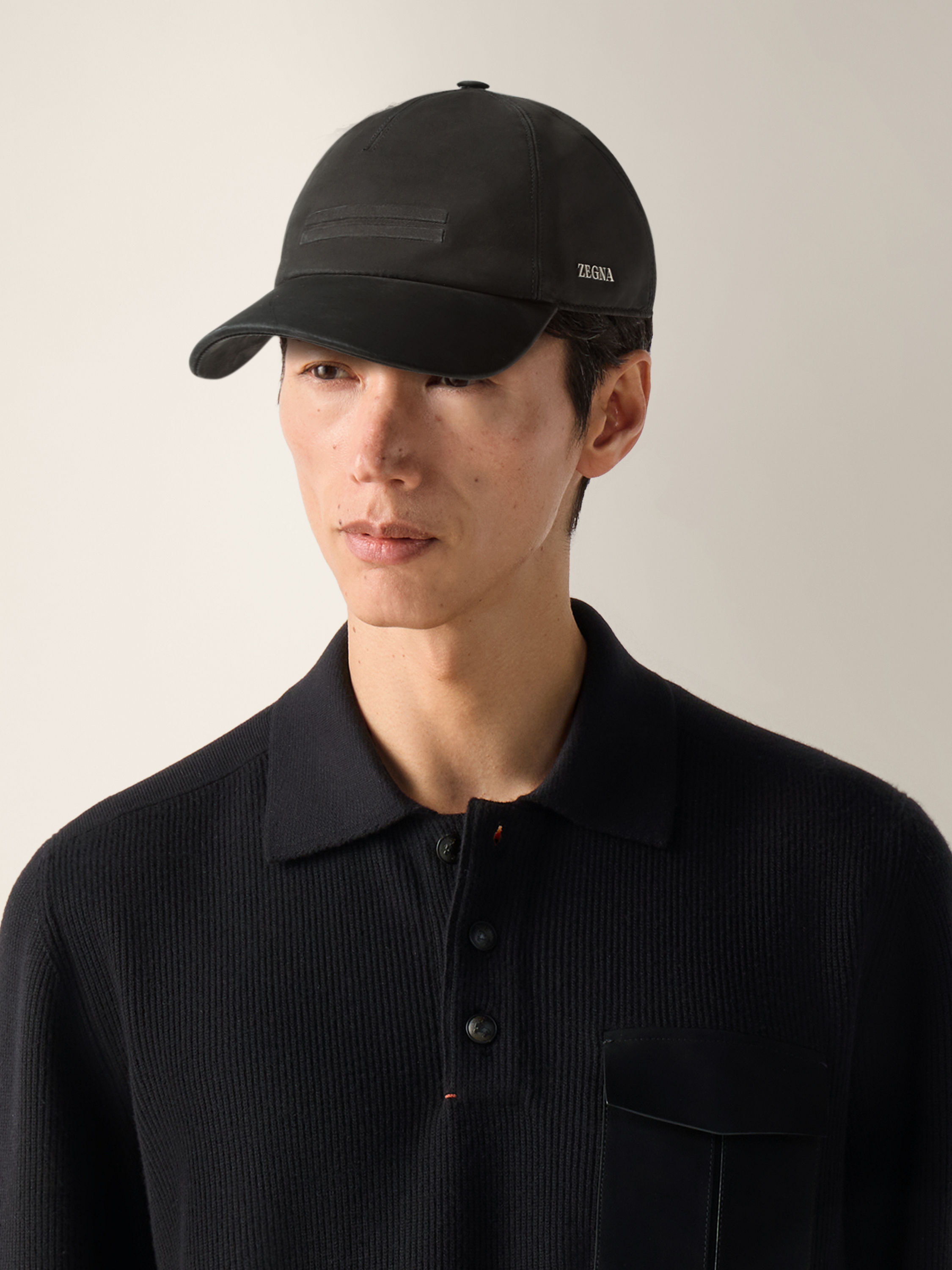 Black SECONDSKIN Baseball Cap Product detail photo #2
