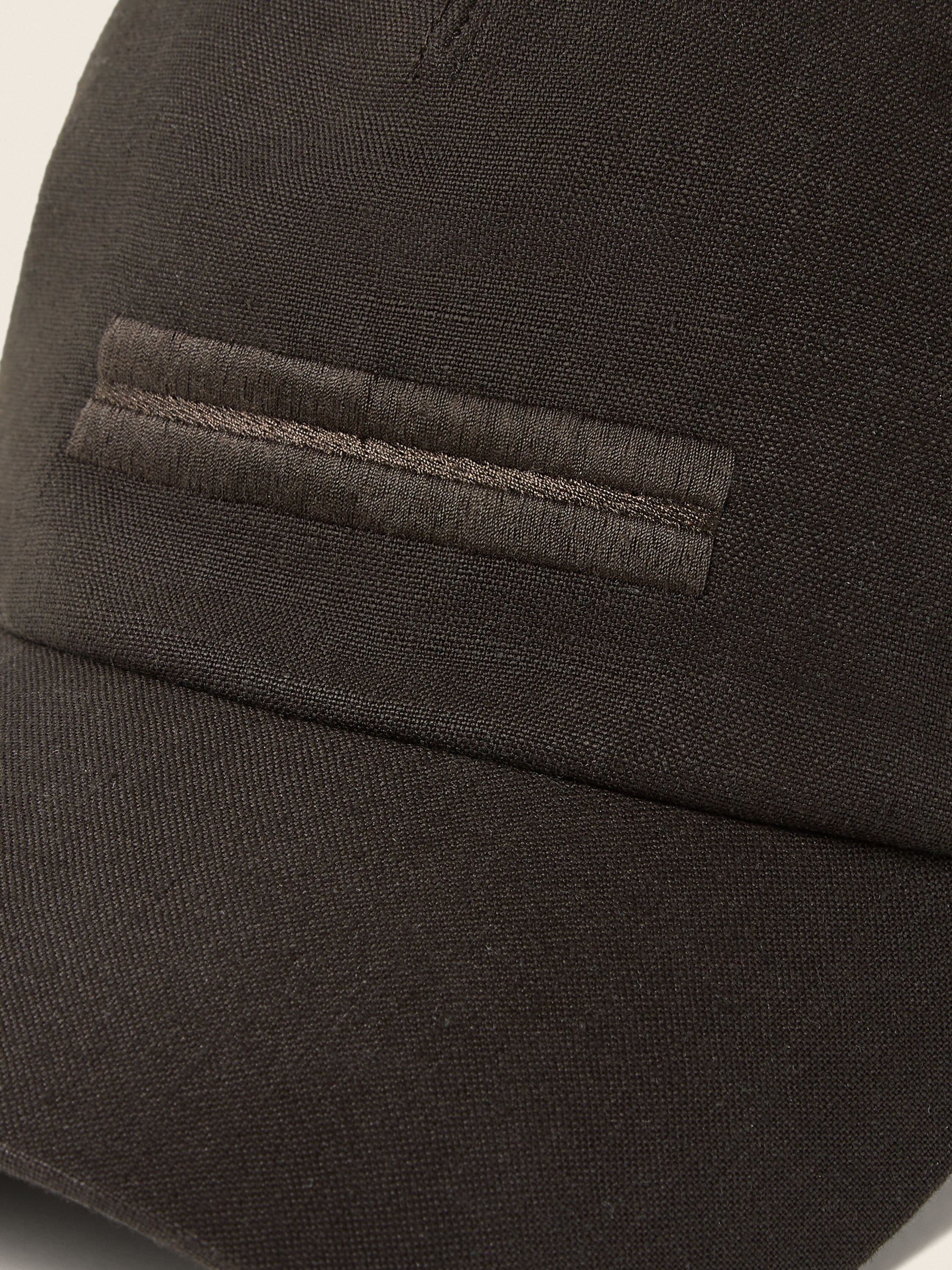 深棕色 Oasi Lino 棒球帽 产品细节图 #1