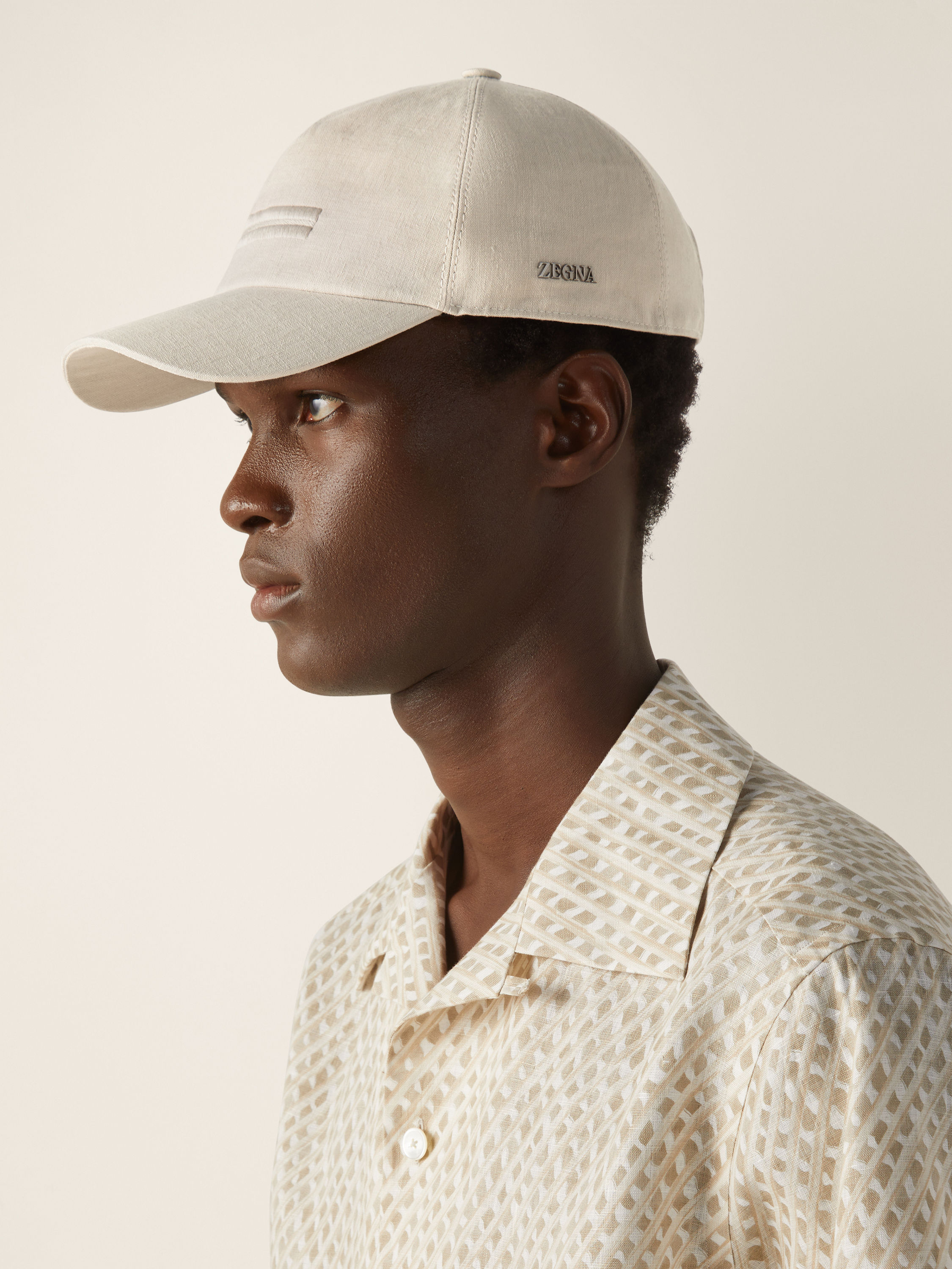 象牙色 Oasi Lino 棒球帽 产品细节图 #2