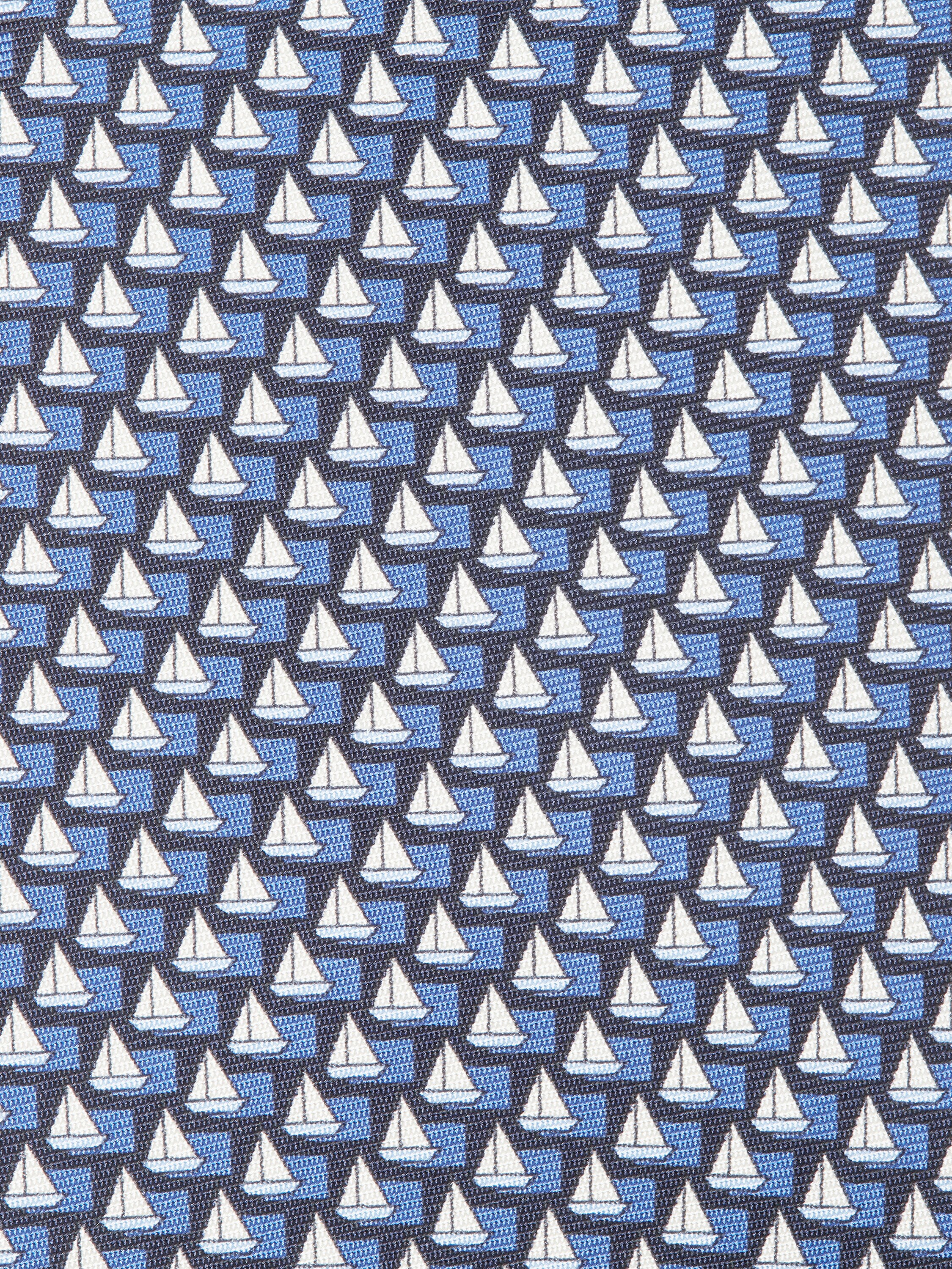 Navy Blue Silk Tie Product detail photo #1