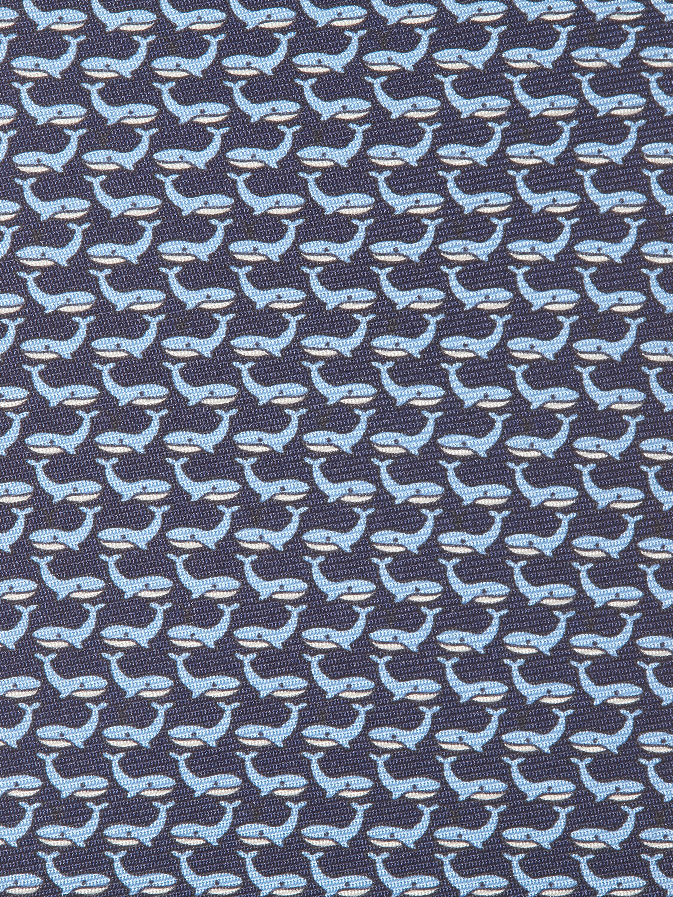 Navy Blue Silk Tie Product detail photo #1