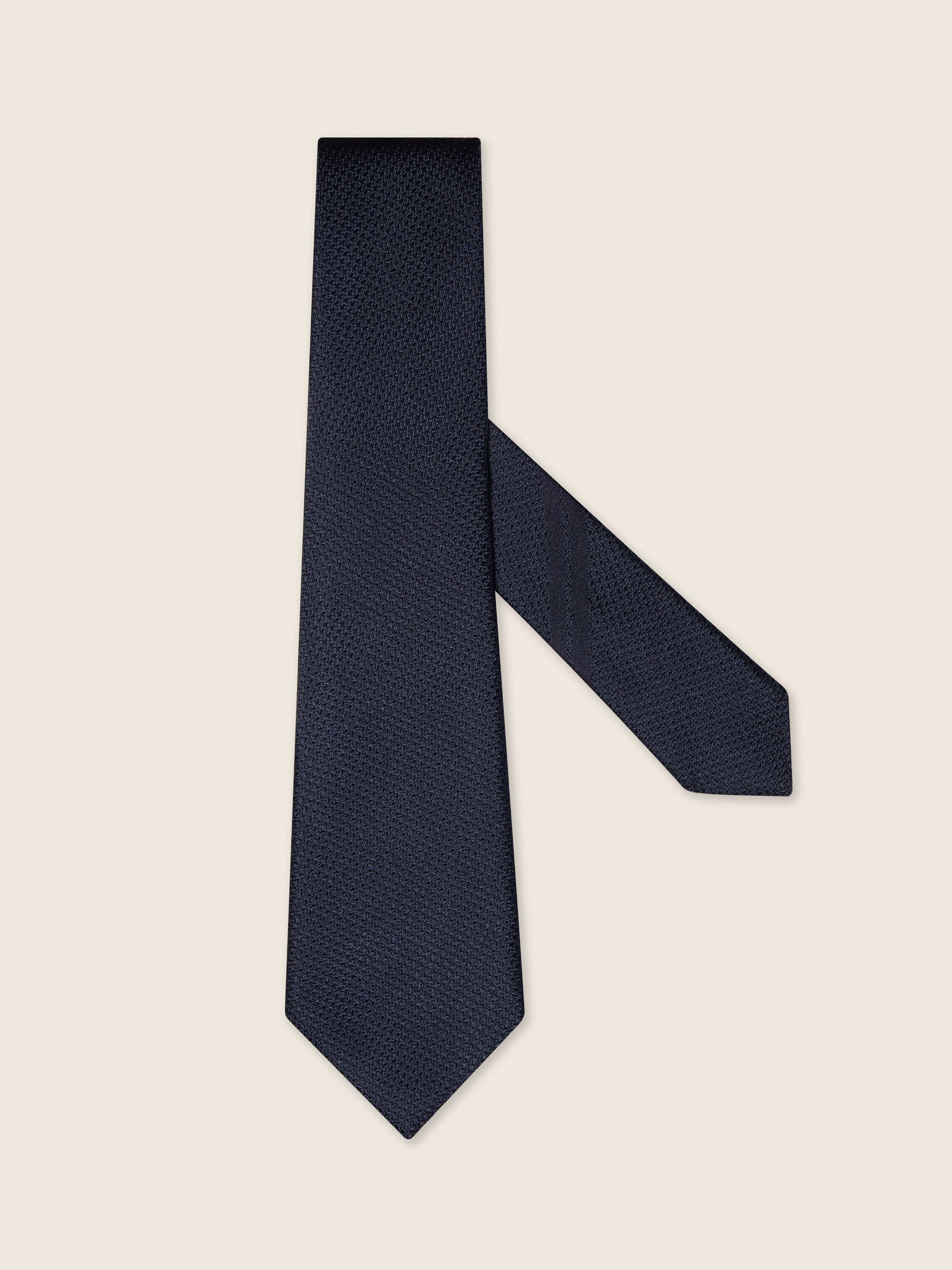 Navy Blue Silk Tie Main product photo