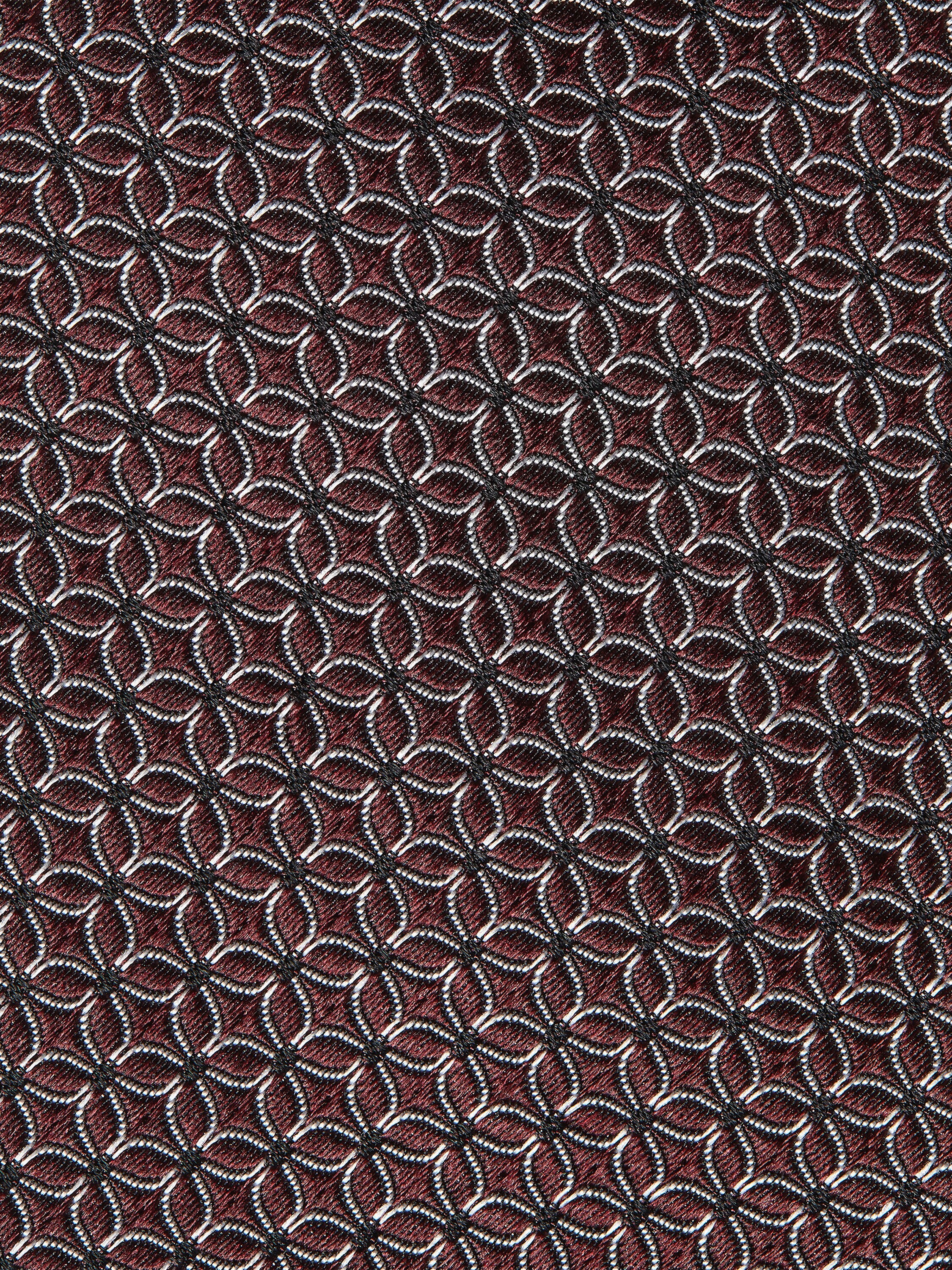 Dark Burgundy Silk Tie Product detail photo #1