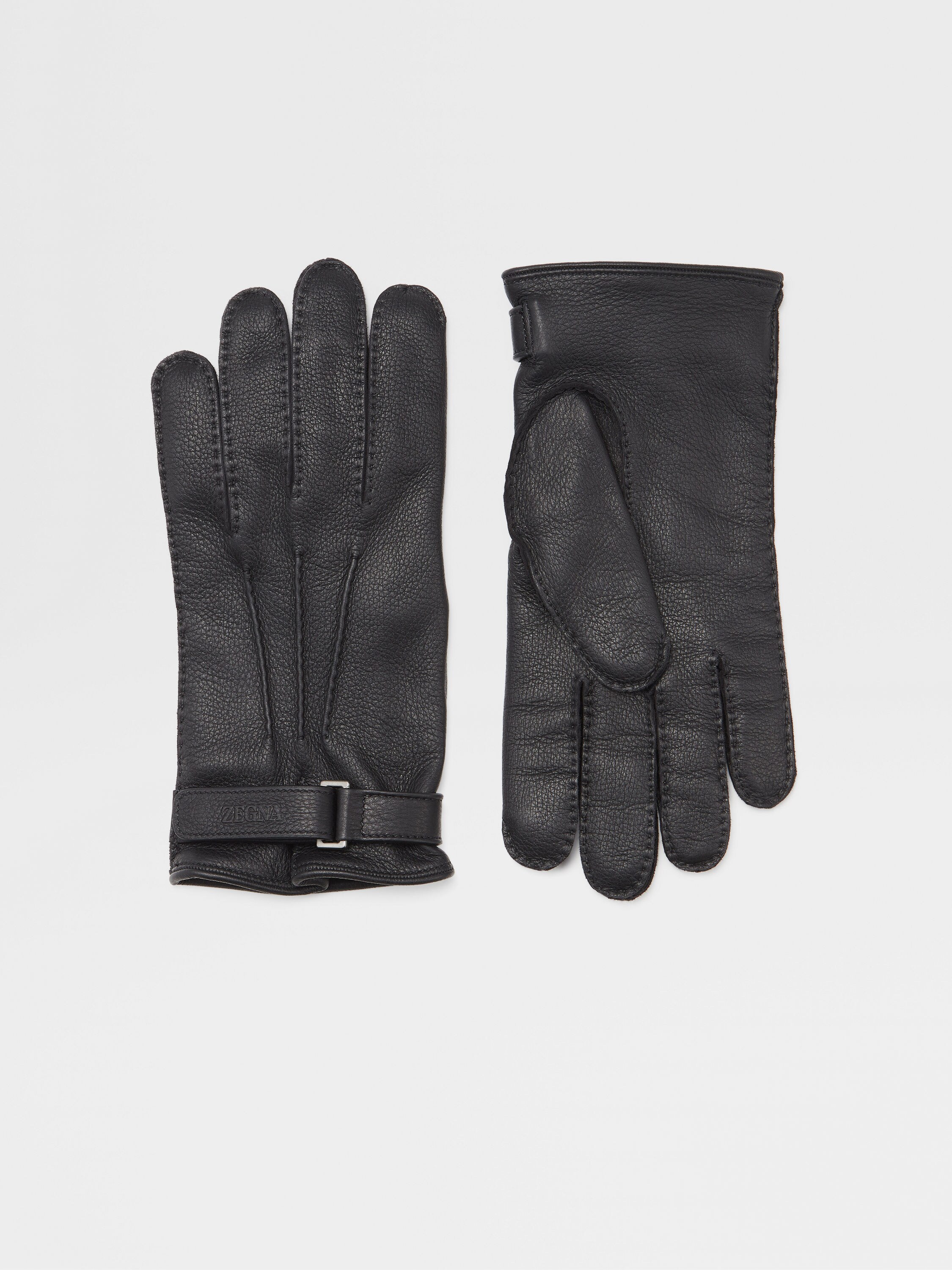 Black Deerskin Gloves Main product photo