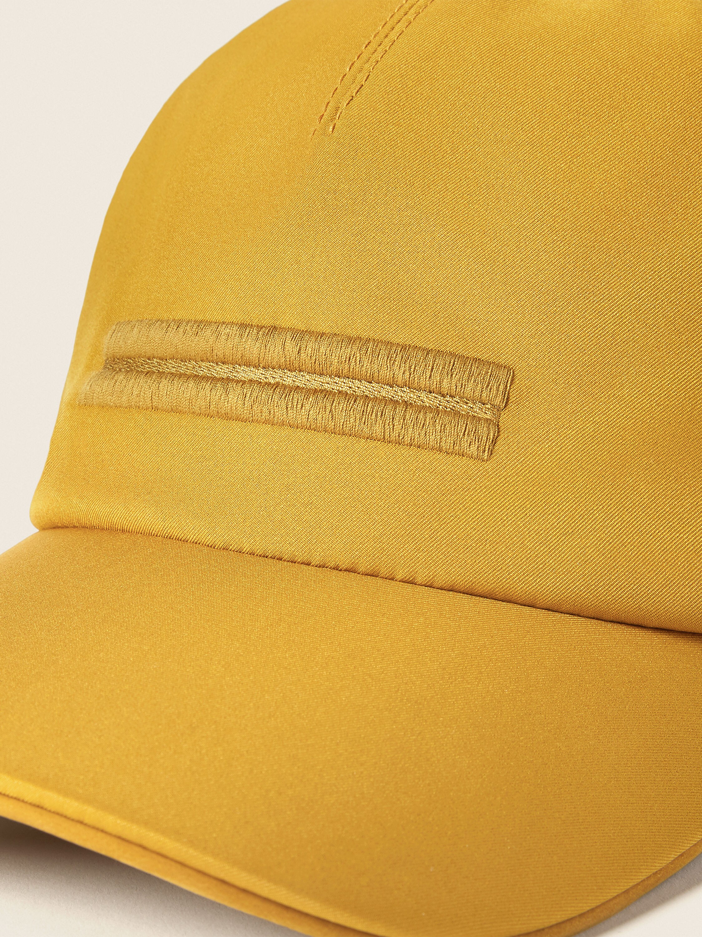 Yellow Microfiber Motorin Baseball Cap Product detail photo #1