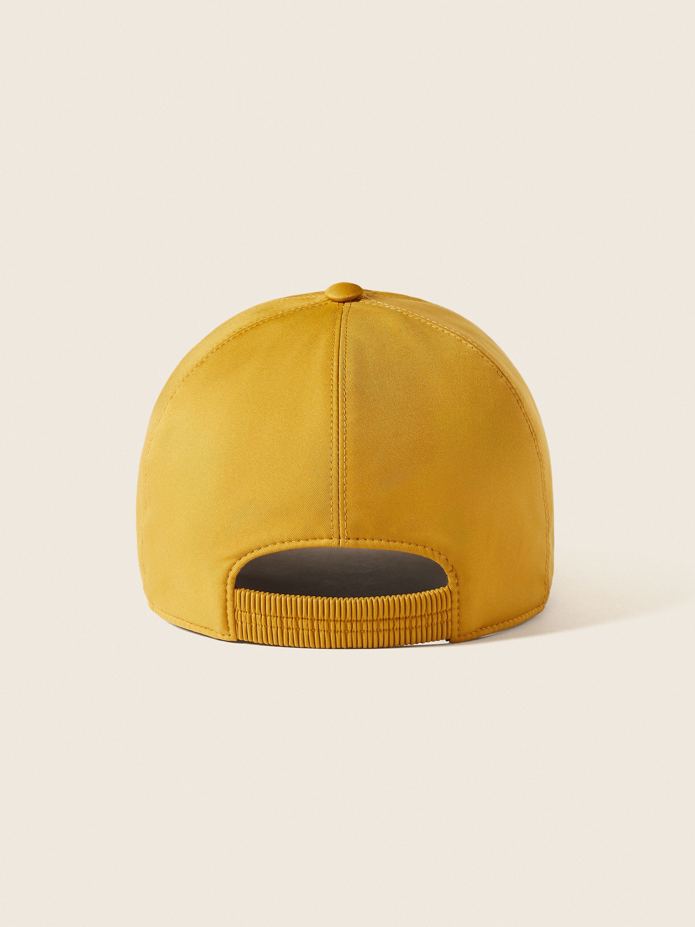 Yellow Microfiber Motorin Baseball Cap Product detail photo #3