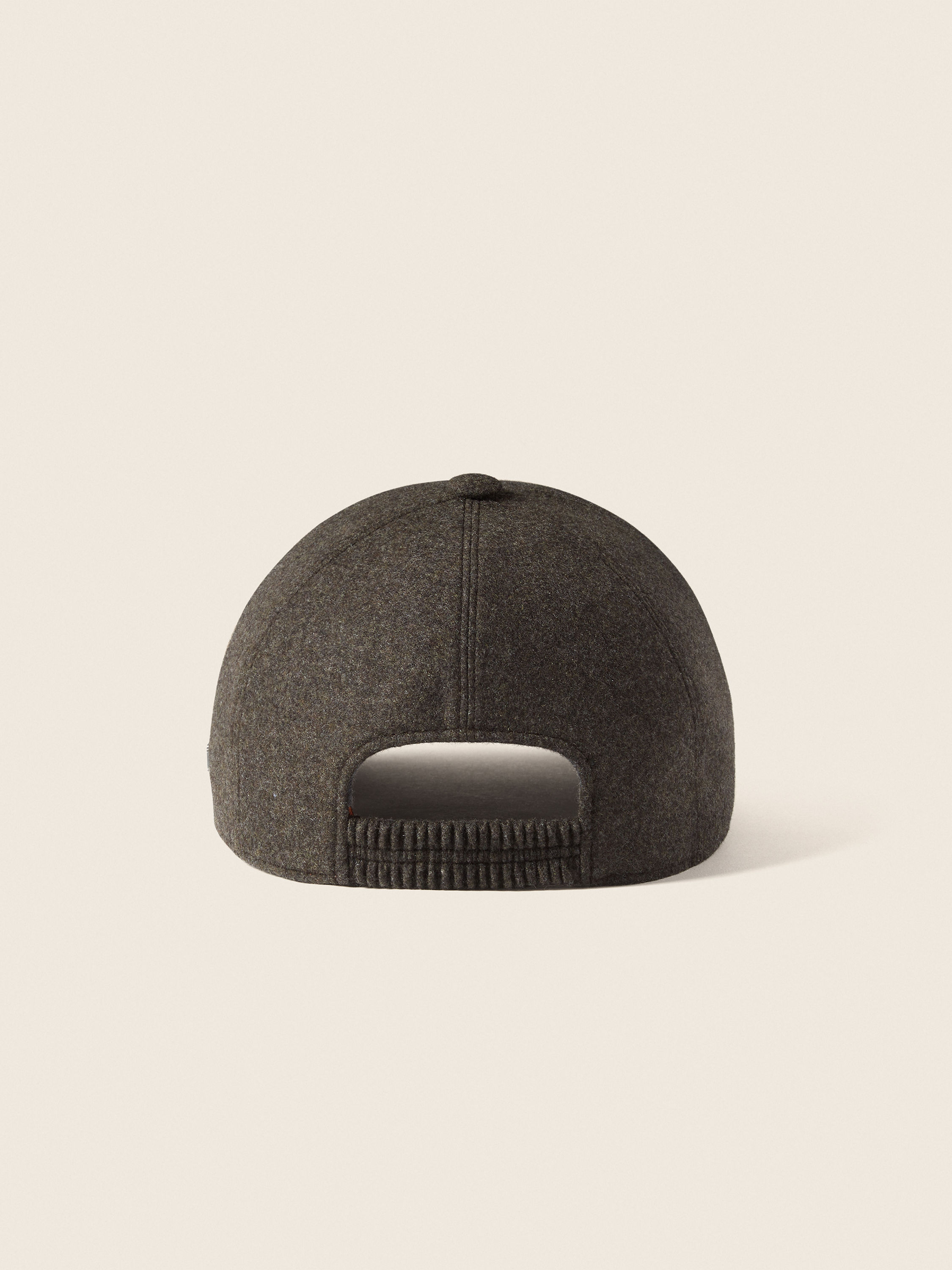 Green Mélange Oasi Cashmere Baseball Cap Product detail photo #3