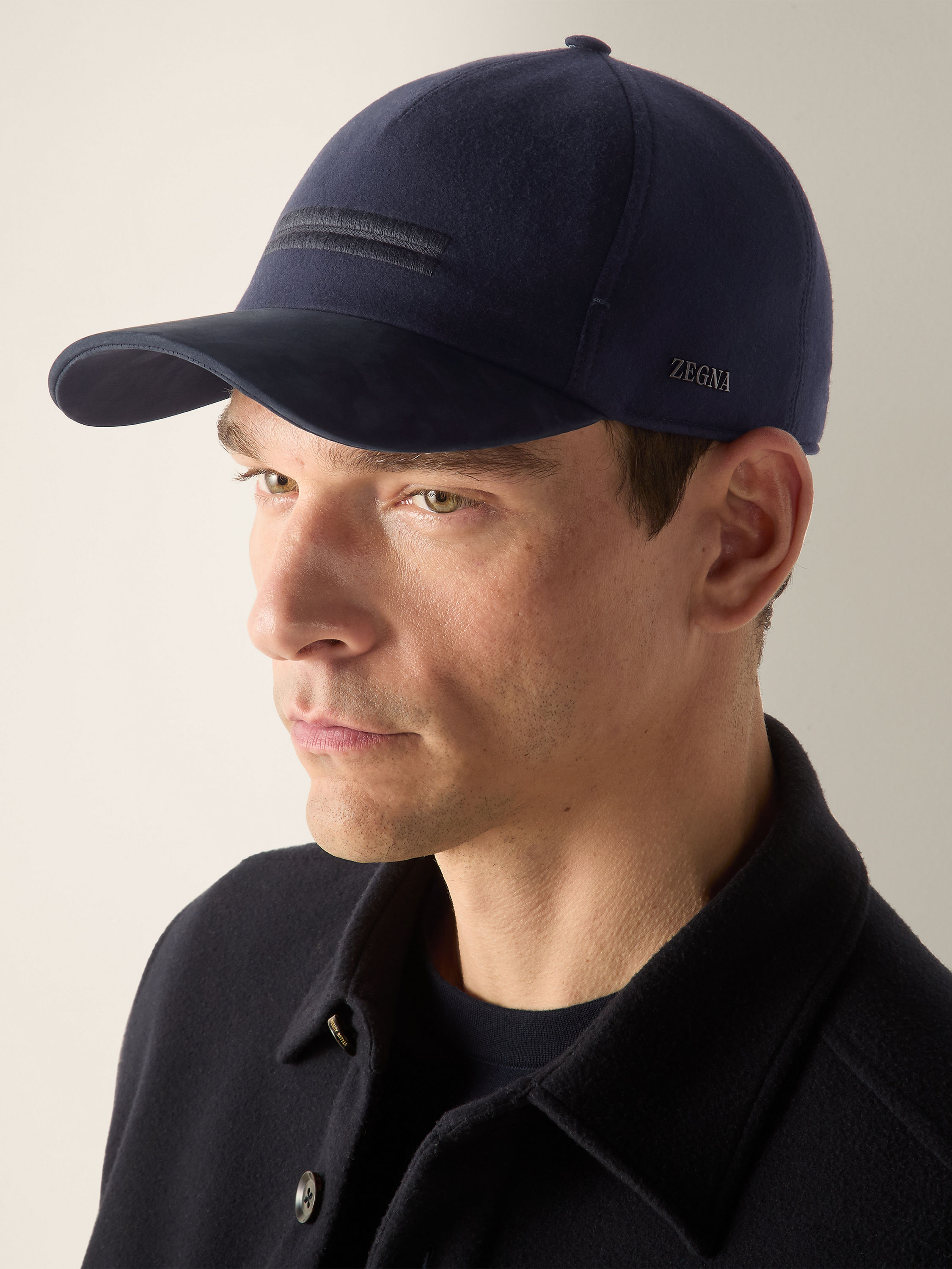 Navy Blue Vellus Aureum Baseball Cap Product detail photo #2
