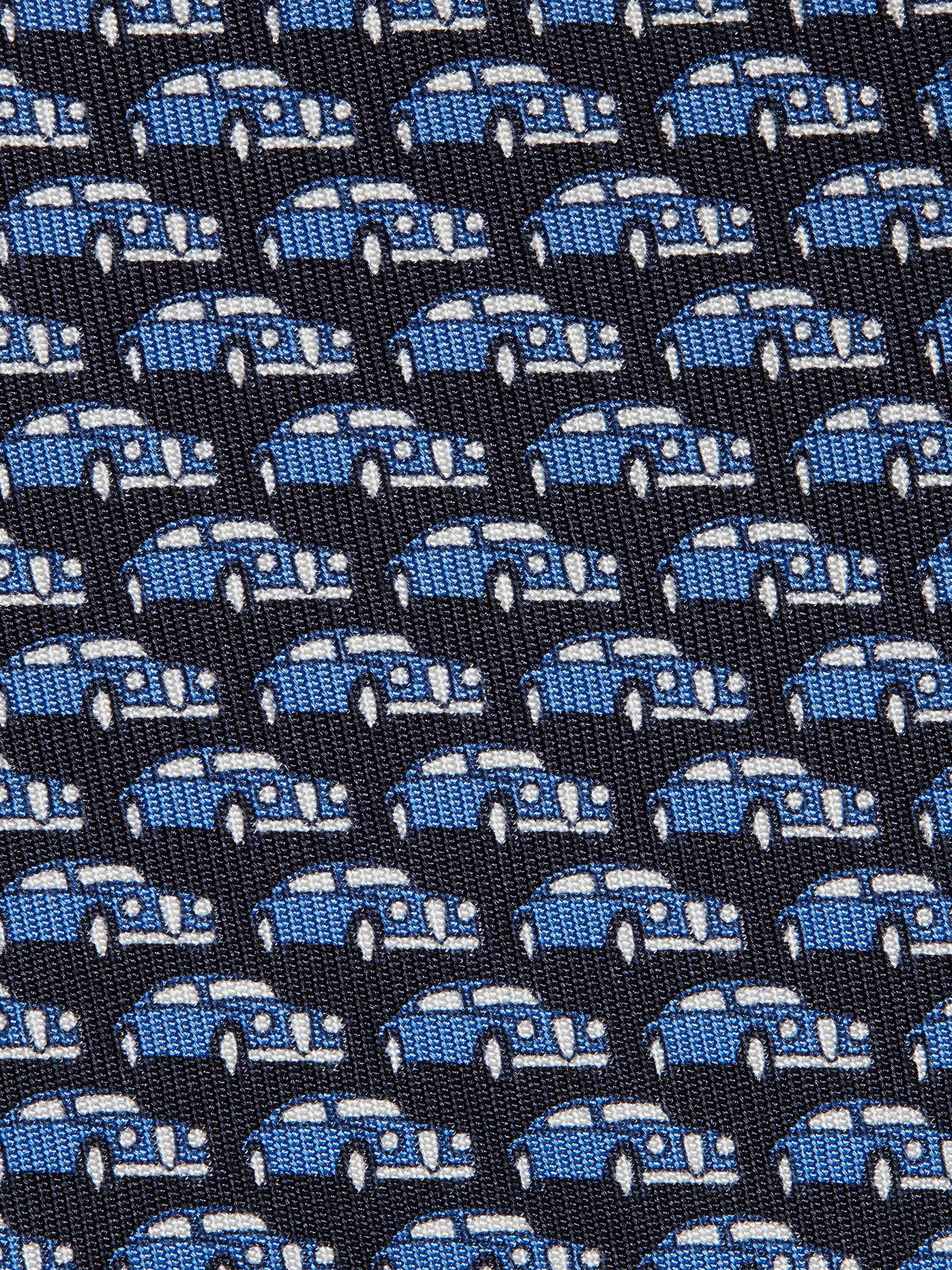 Navy Blue Silk Tie Product detail photo #1