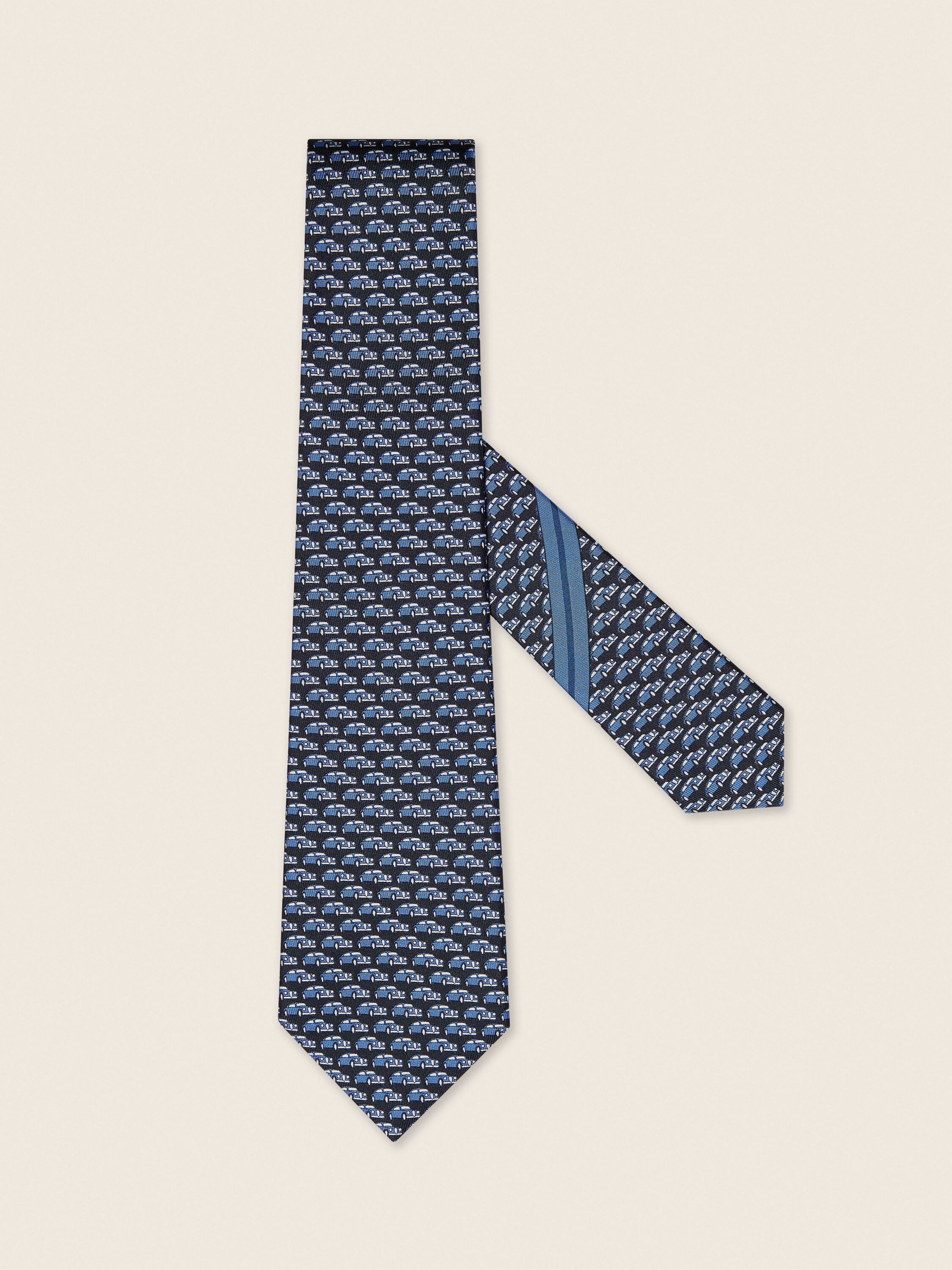 Navy Blue Silk Tie Main product photo