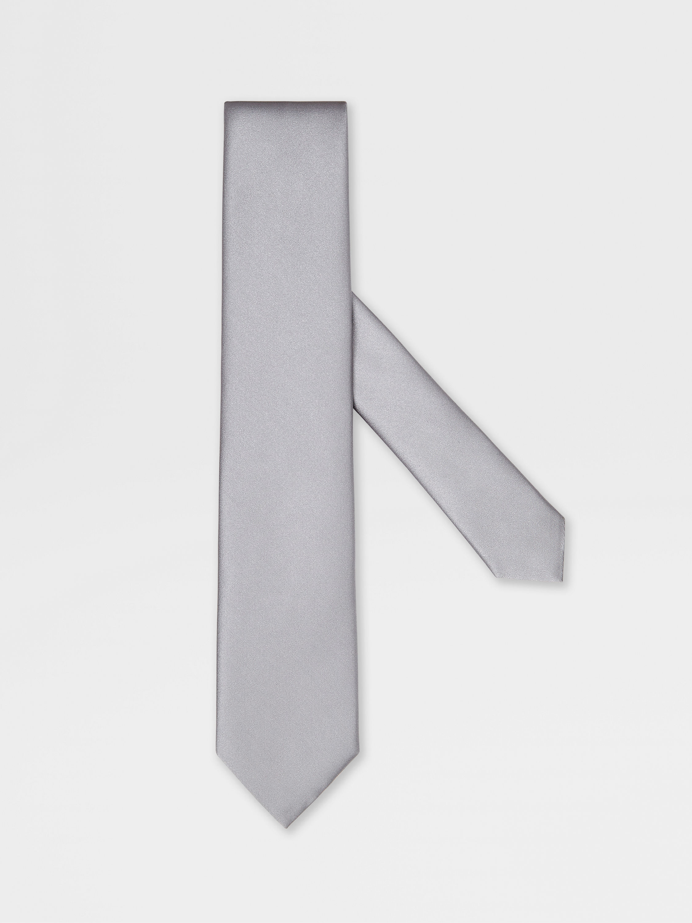 灰色桑蚕丝晚装领带
