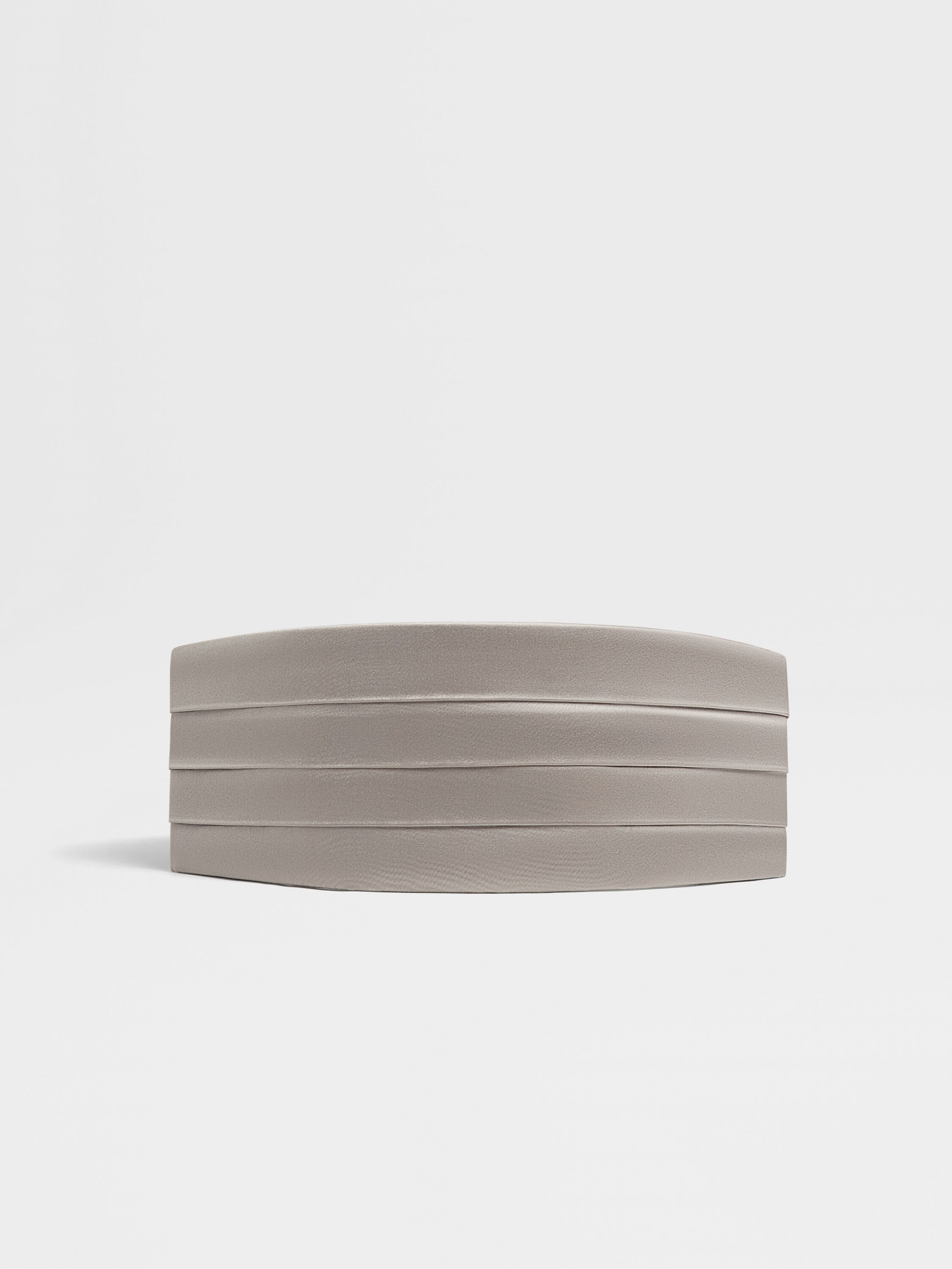 Light Grey Silk Cummerbund Main product photo