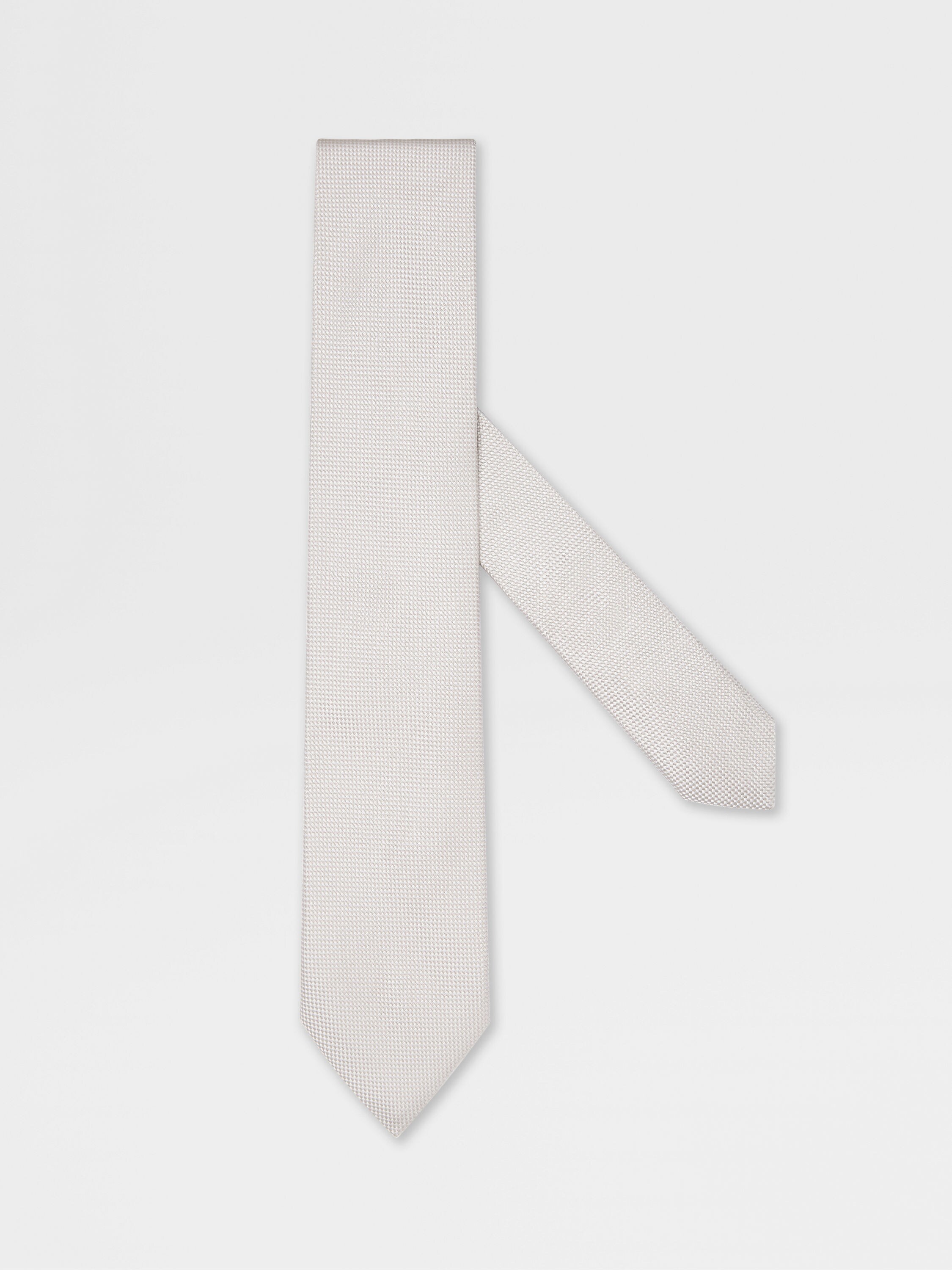 Beige Silk Tie Main product photo