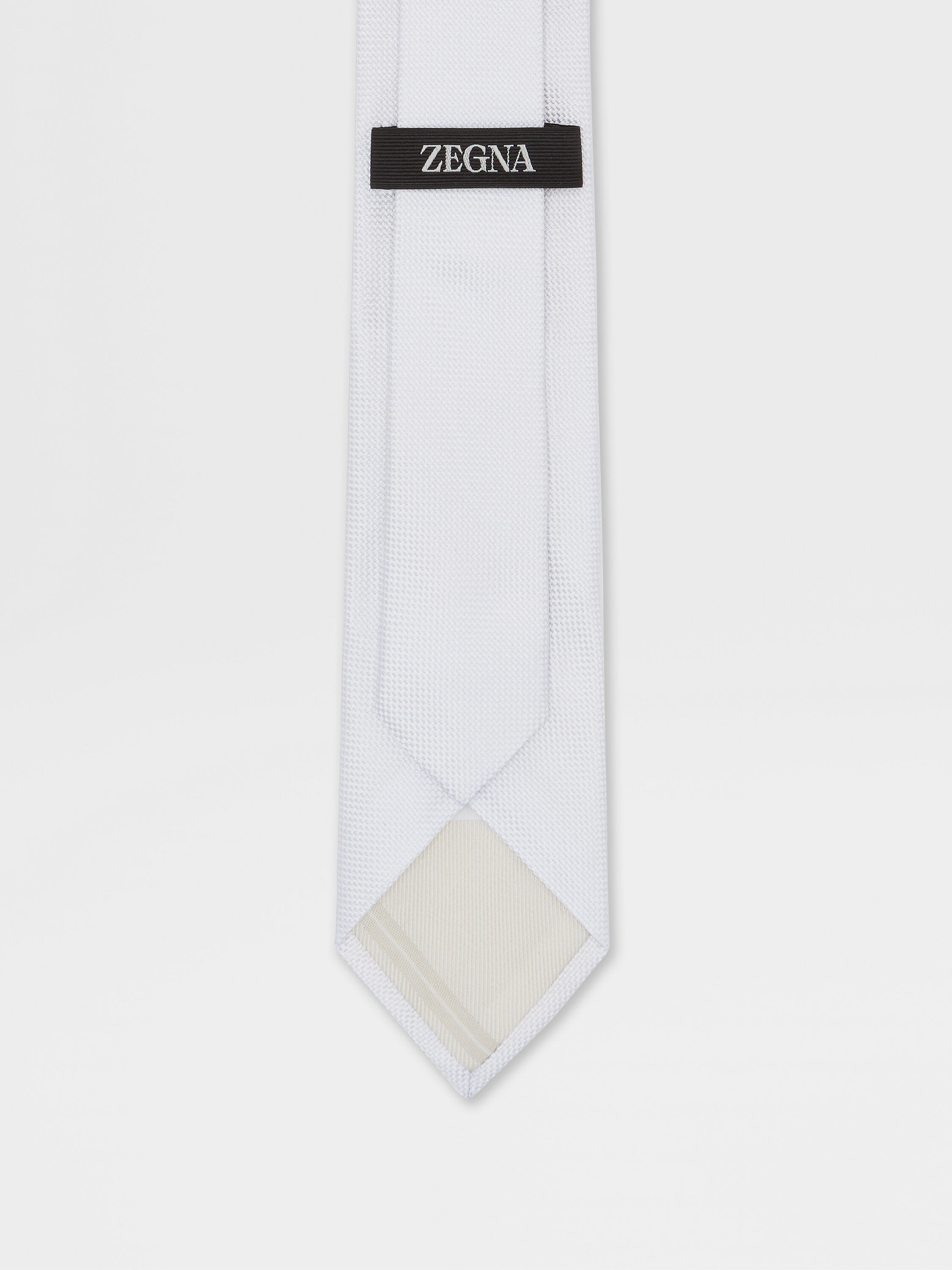 Light Grey Silk Tie Product detail photo #2