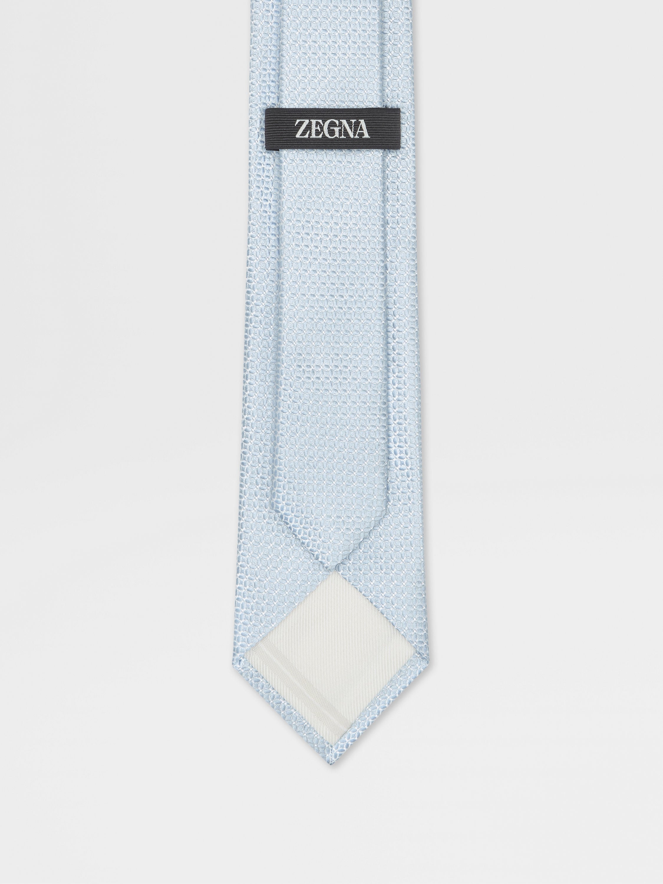Light Blue Silk Tie Product detail photo #2