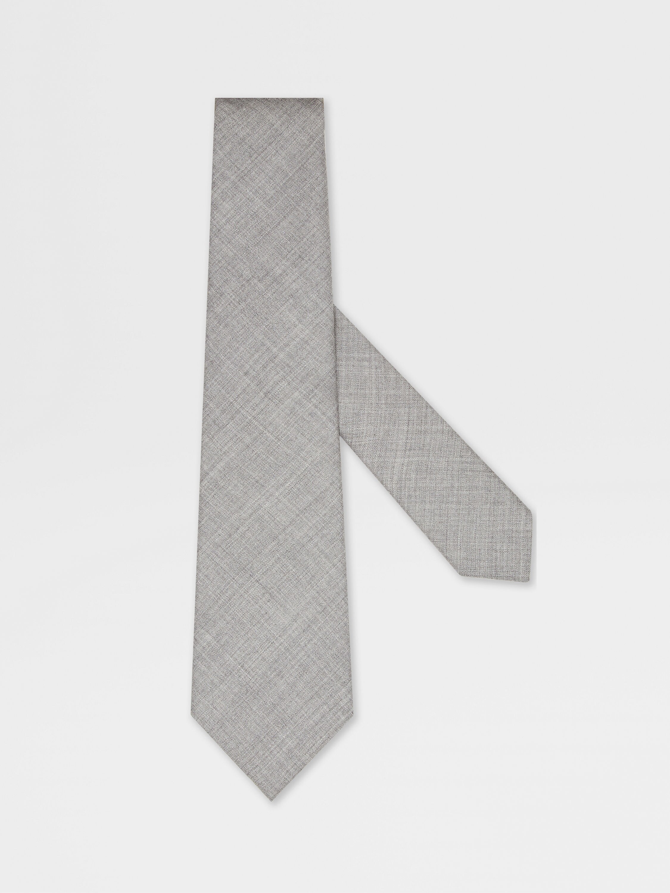 Grey Oasi Cashmere Tie