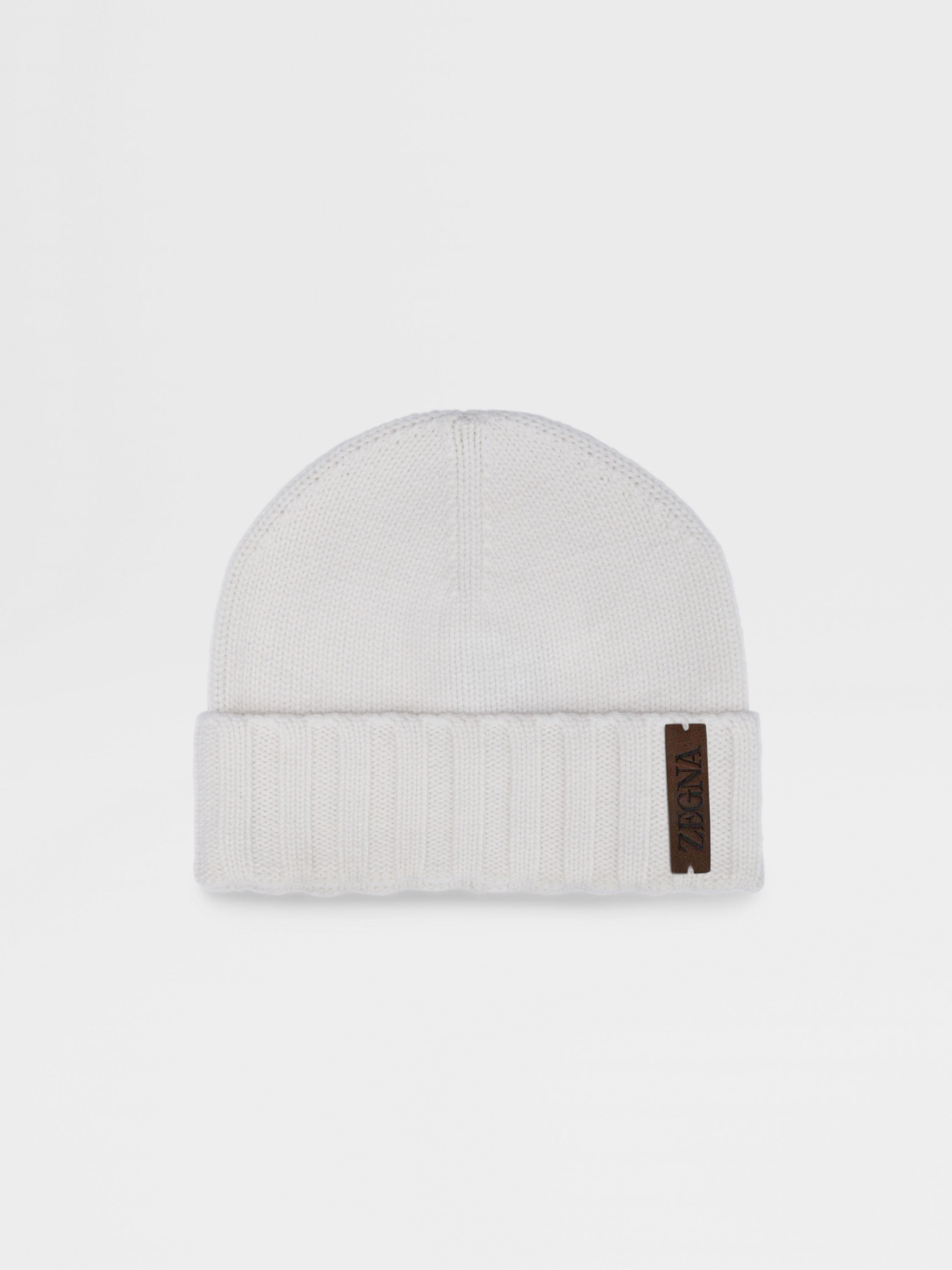 White Oasi Cashmere Beanie Main product photo