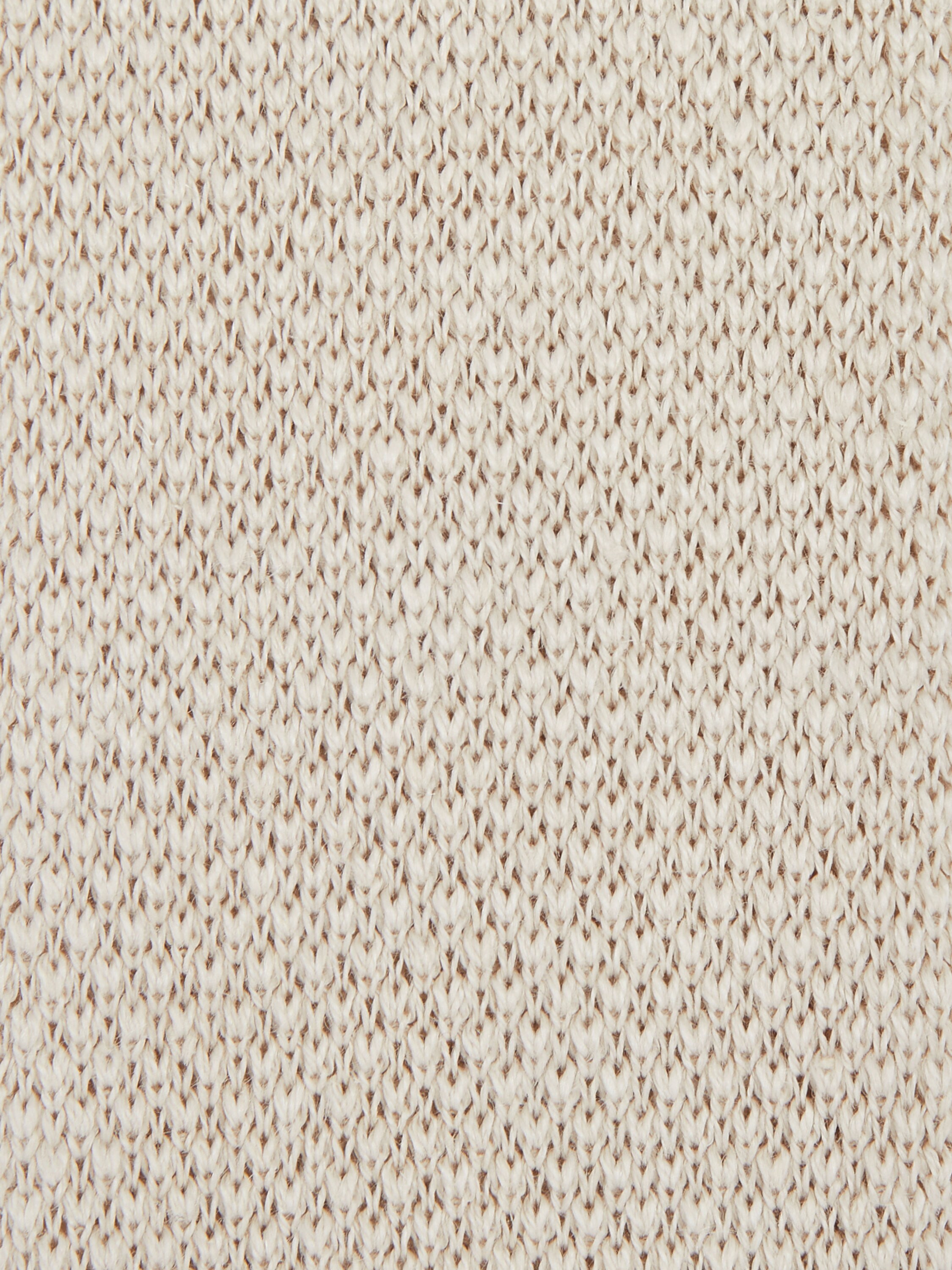 Beige Oasi Lino Tie Product detail photo #1