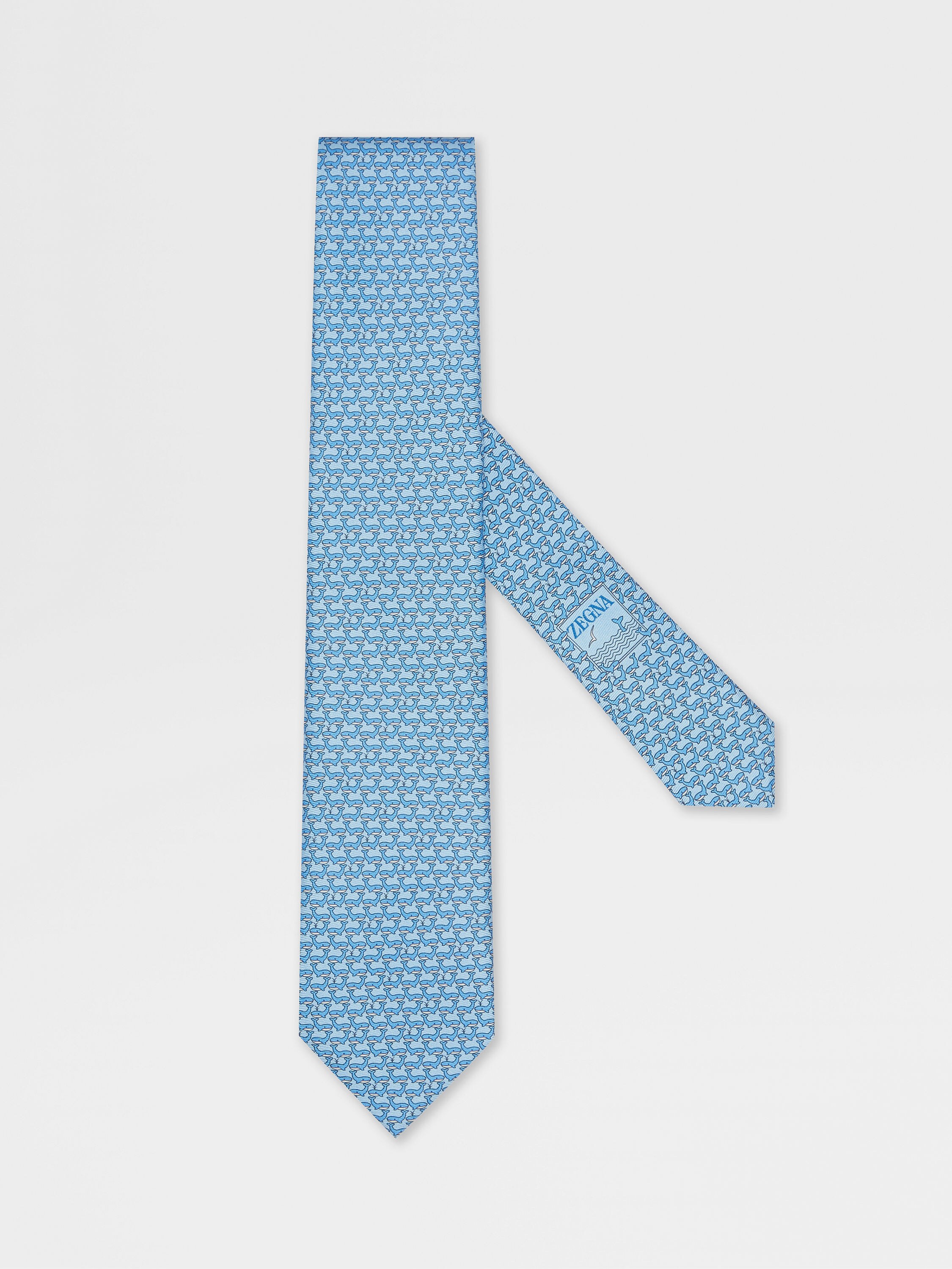 Light Blue Silk Tie