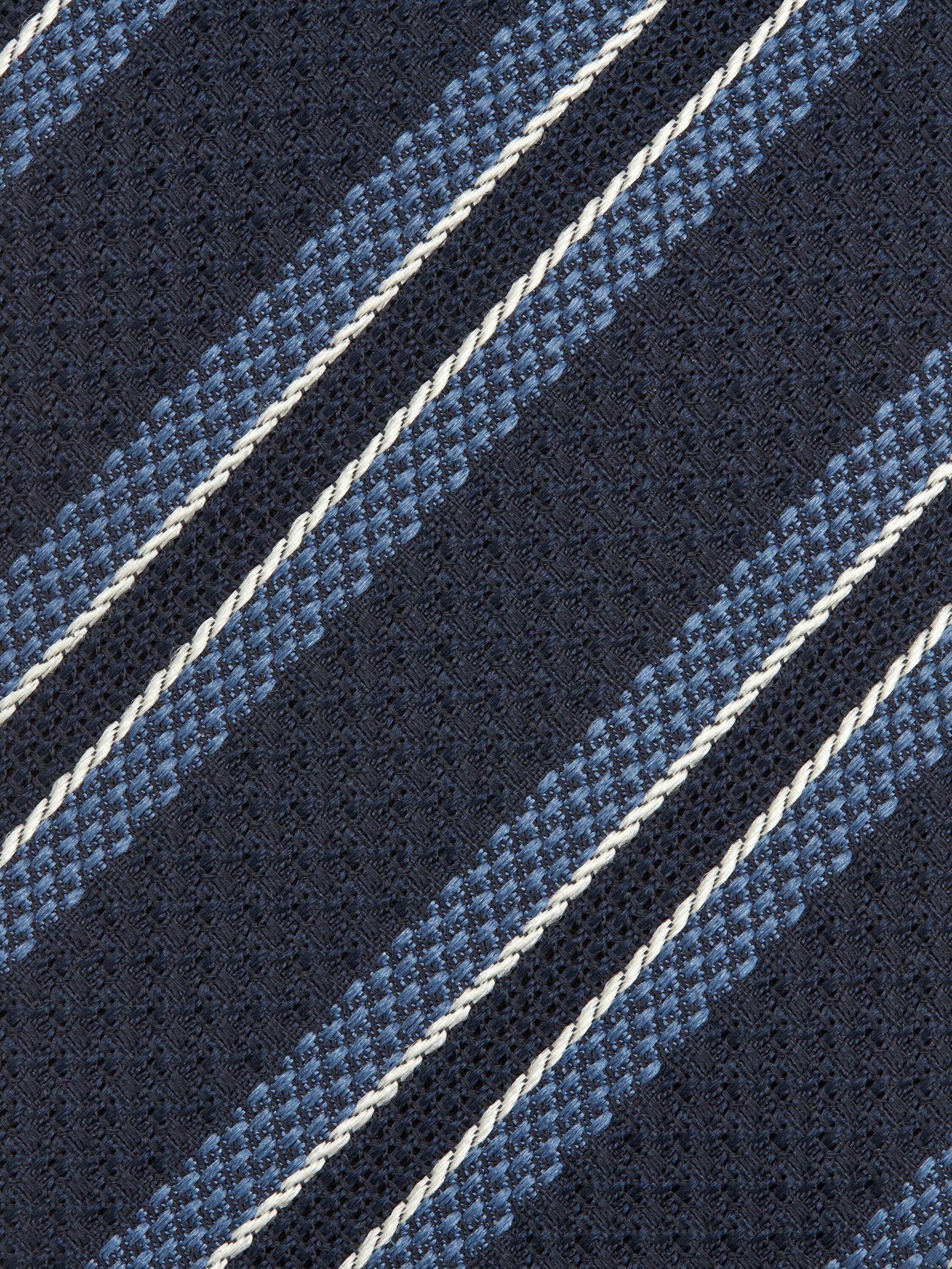 Dark Blue Silk Tie Product detail photo #1