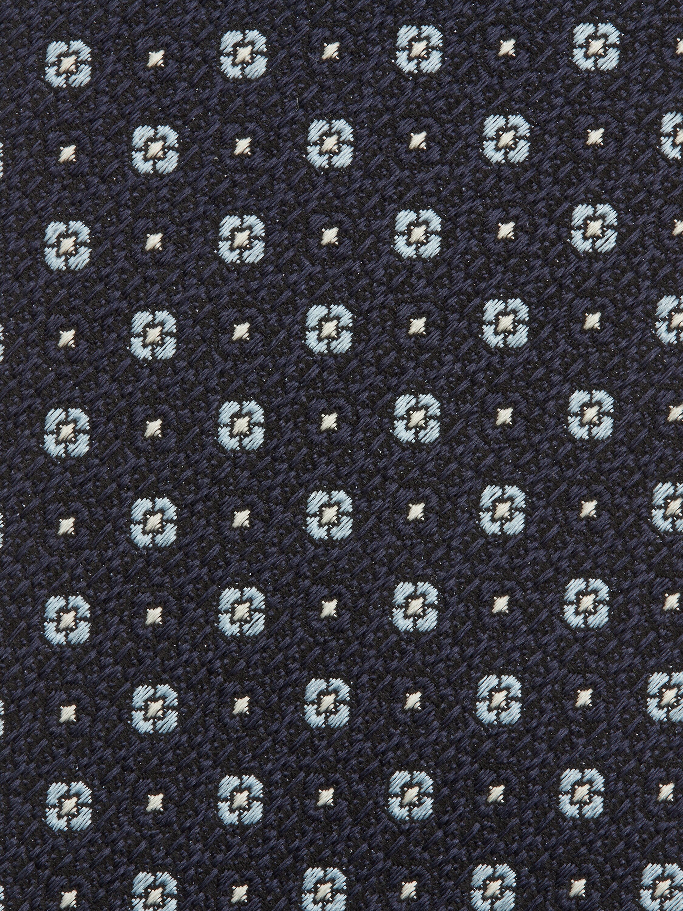 午夜蓝桑蚕丝领带 产品细节图 #1