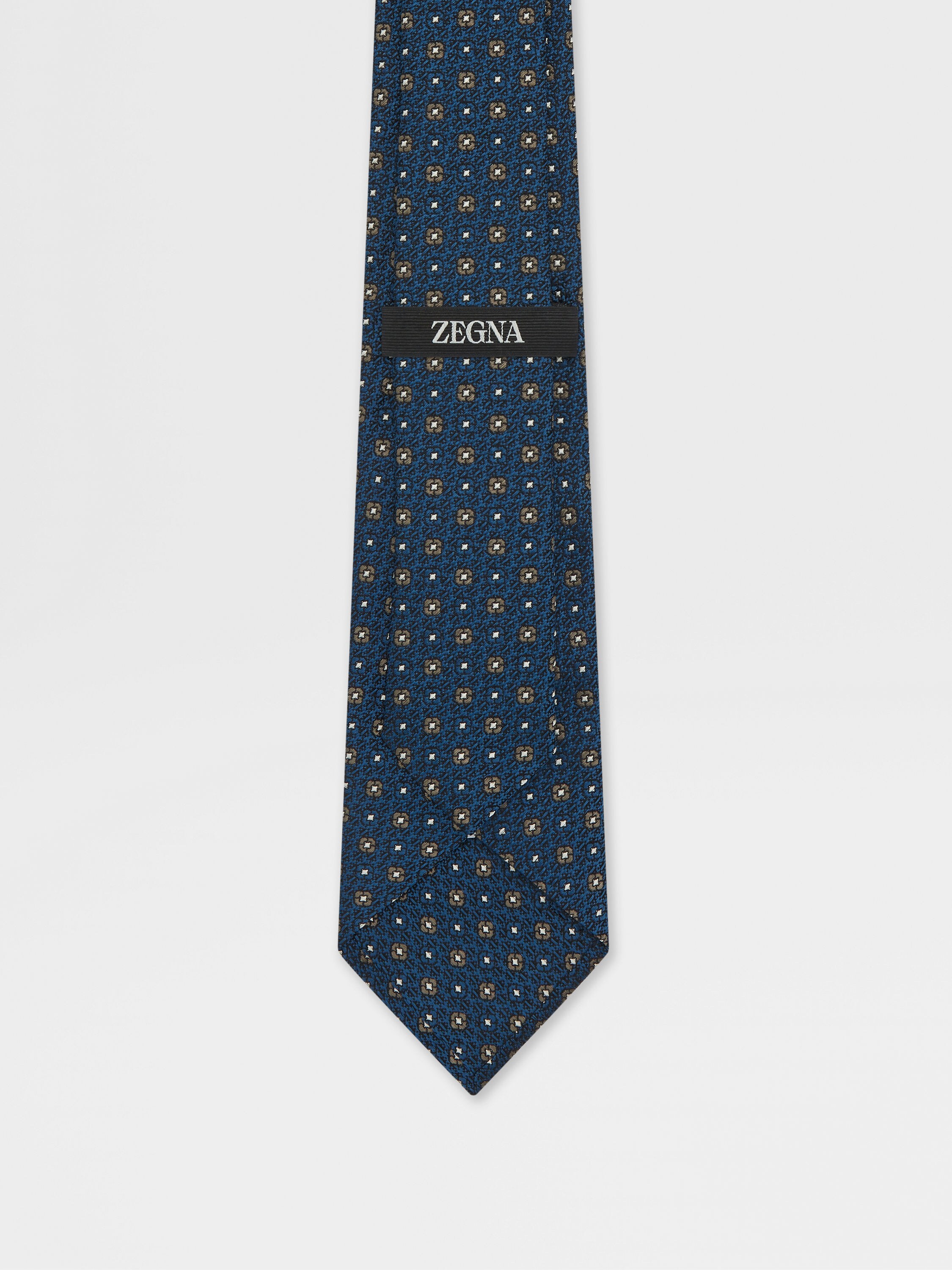 蓝绿色桑蚕丝领带 產品細節圖 #2