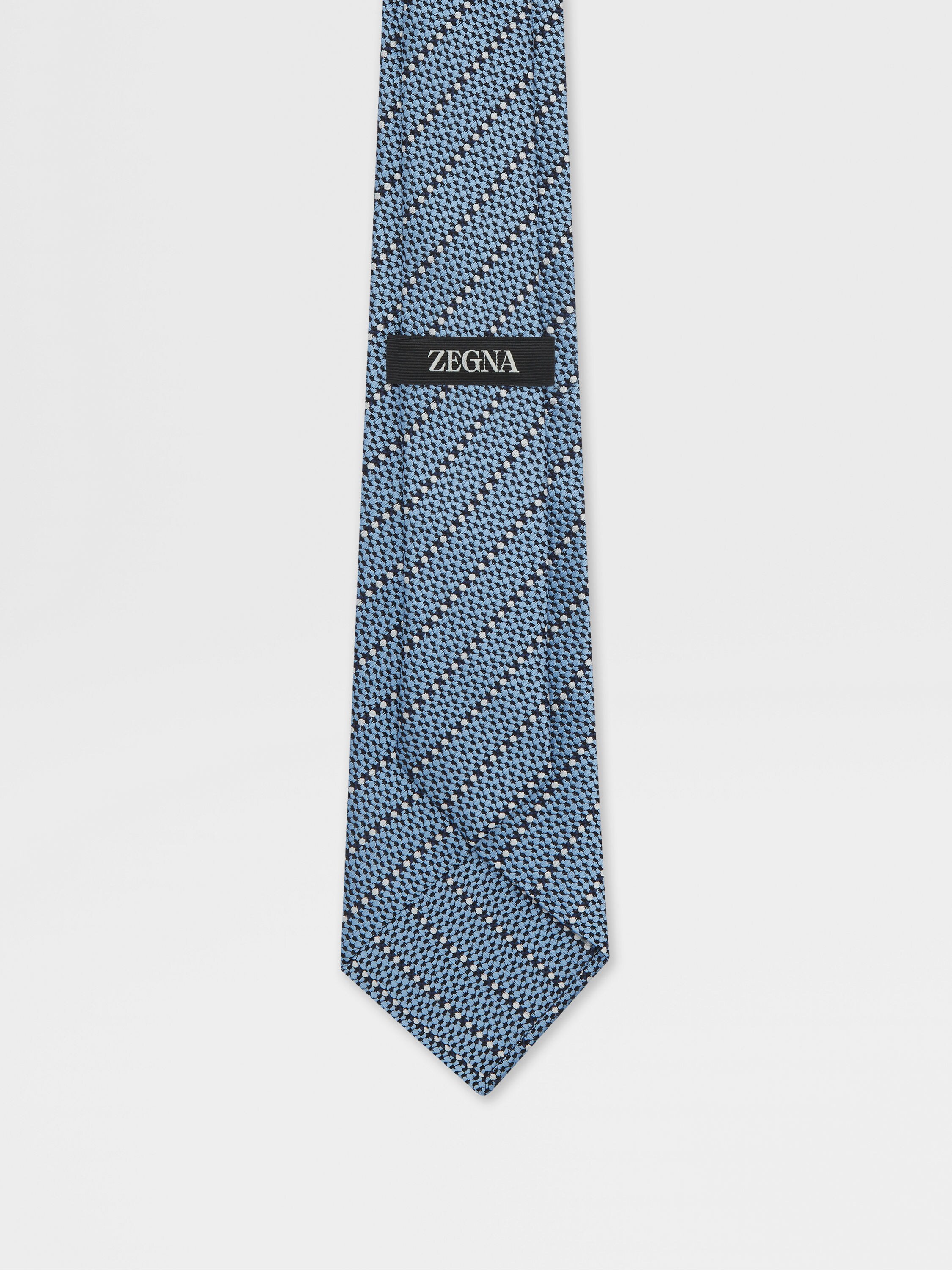 浅蓝色桑蚕丝领带 產品細節圖 #2