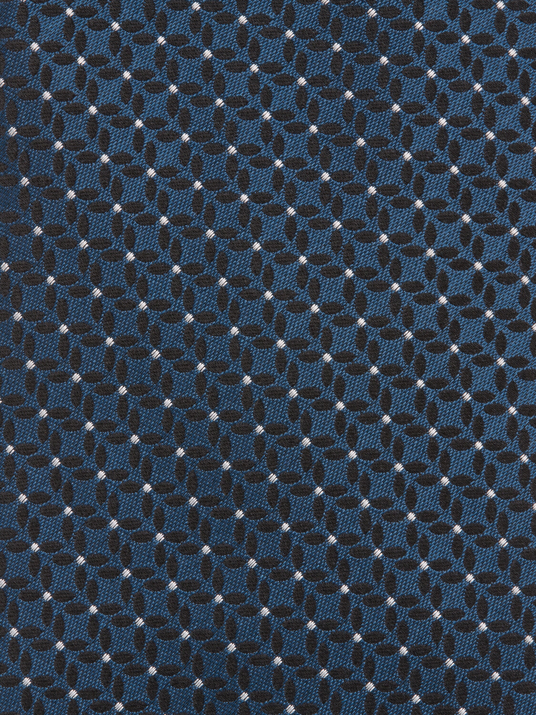 Teal Blue CENTO FILI Silk Tie Product detail photo #1