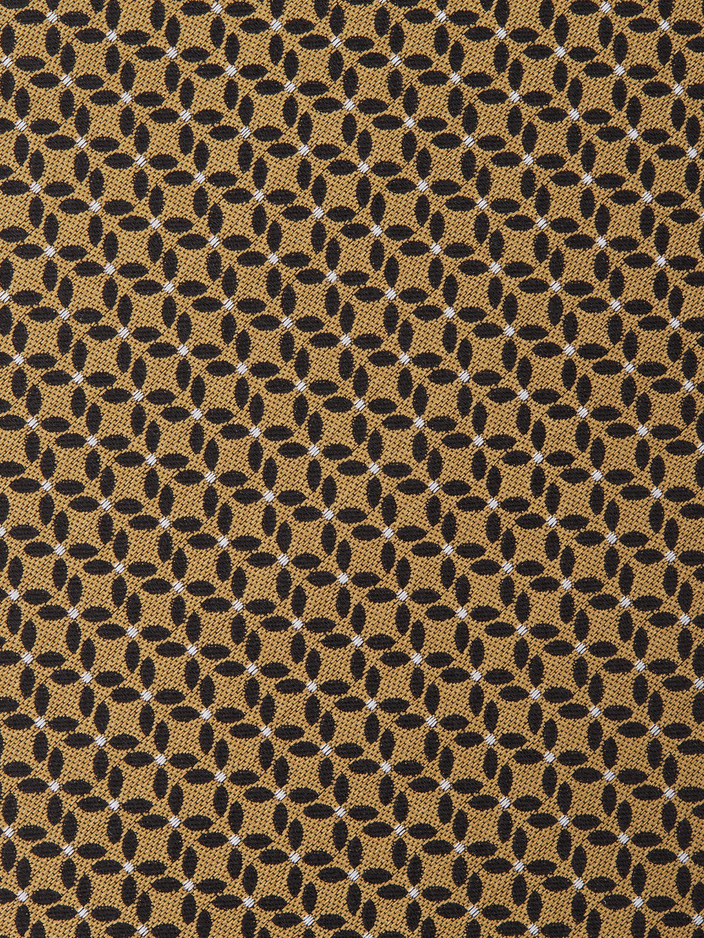 Yellow CENTO FILI Silk Tie Product detail photo #1