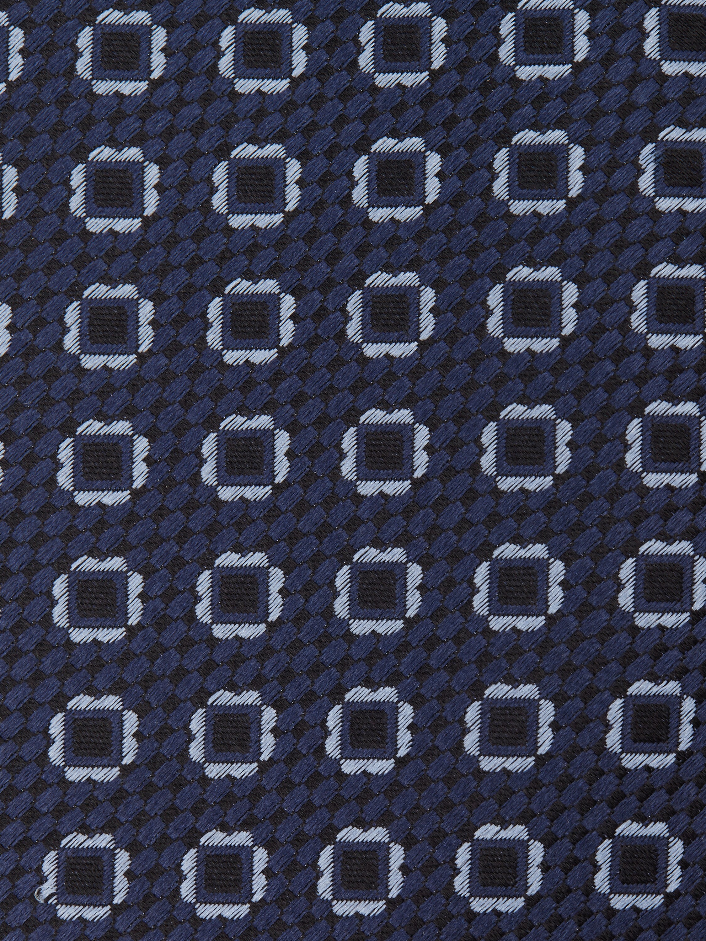 午夜蓝桑蚕丝领带 产品细节图 #1