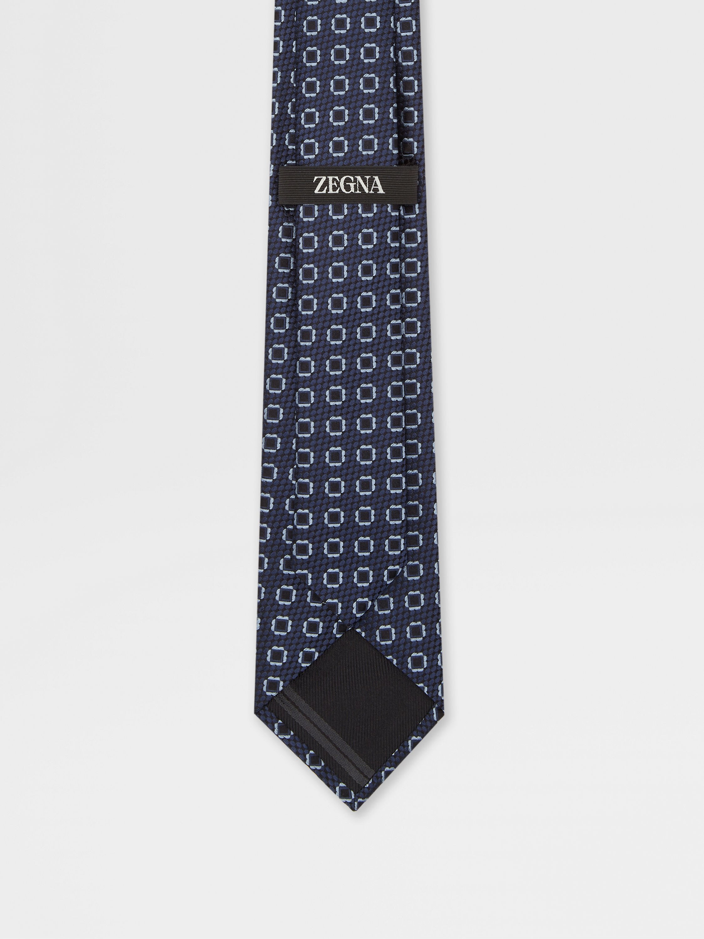 午夜蓝桑蚕丝领带 产品细节图 #2