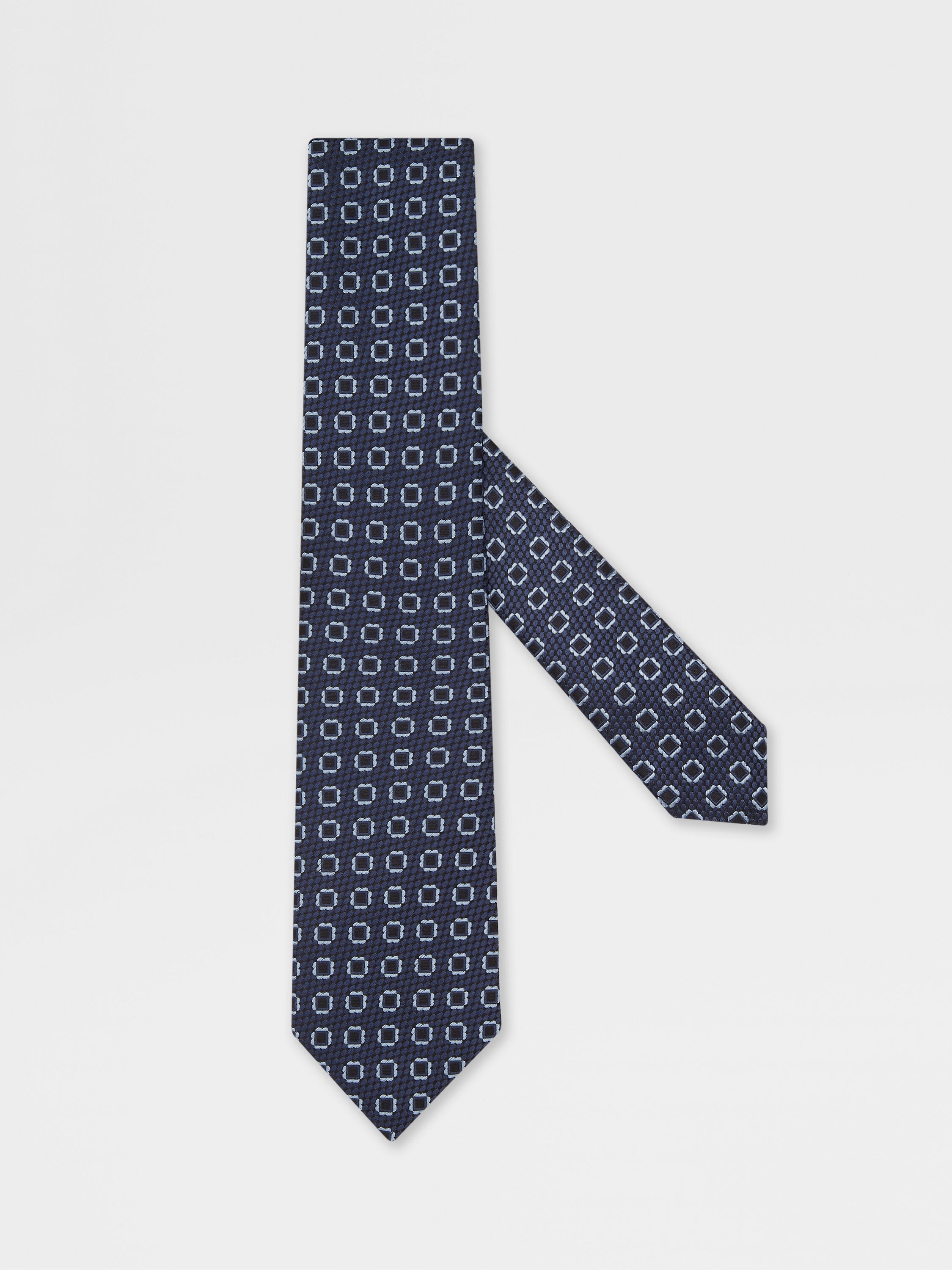 Dark Blue Silk Tie Main product photo