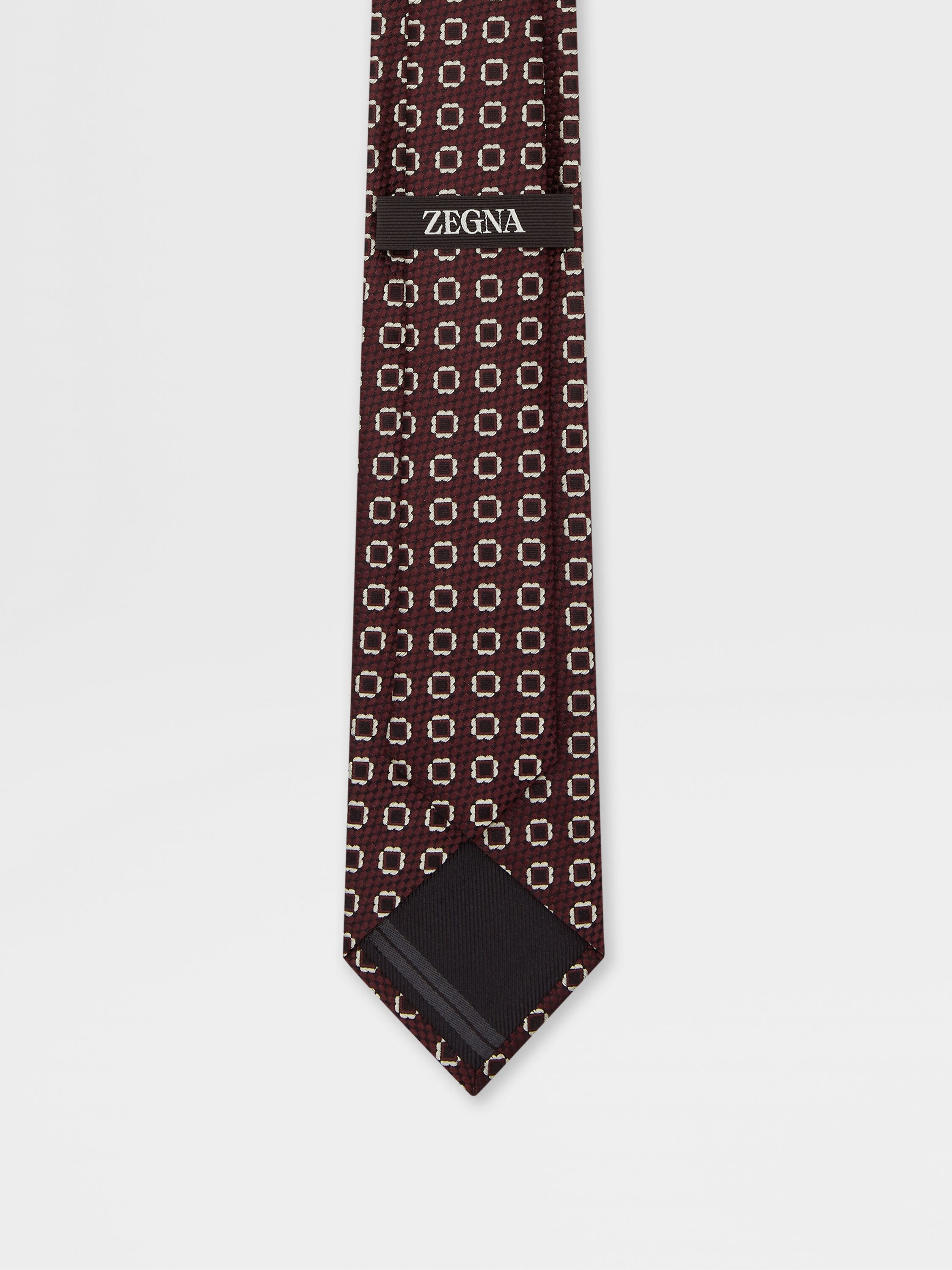 Burgundy Silk Tie Product detail photo #2