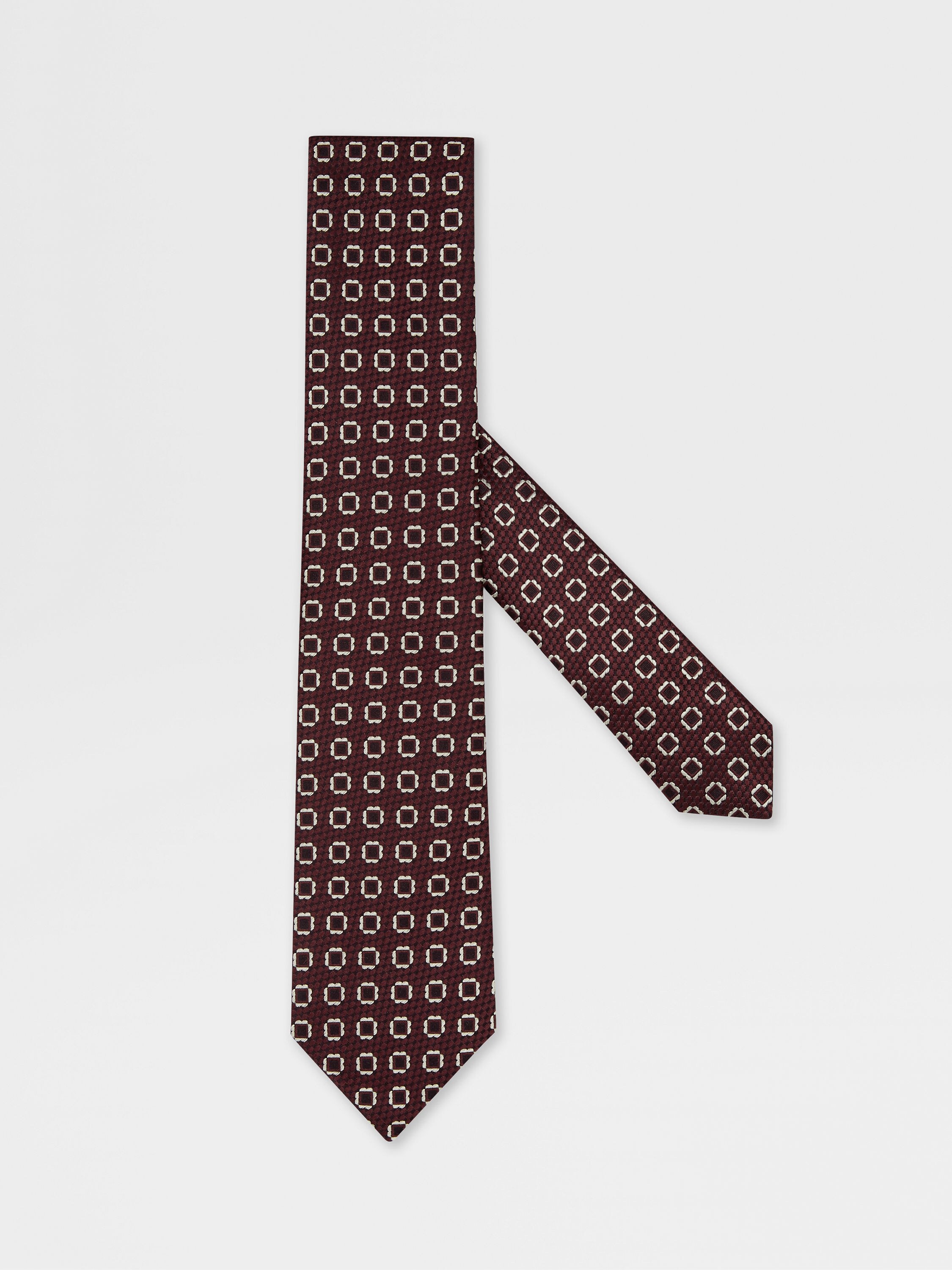 Burgundy Silk Tie Main product photo