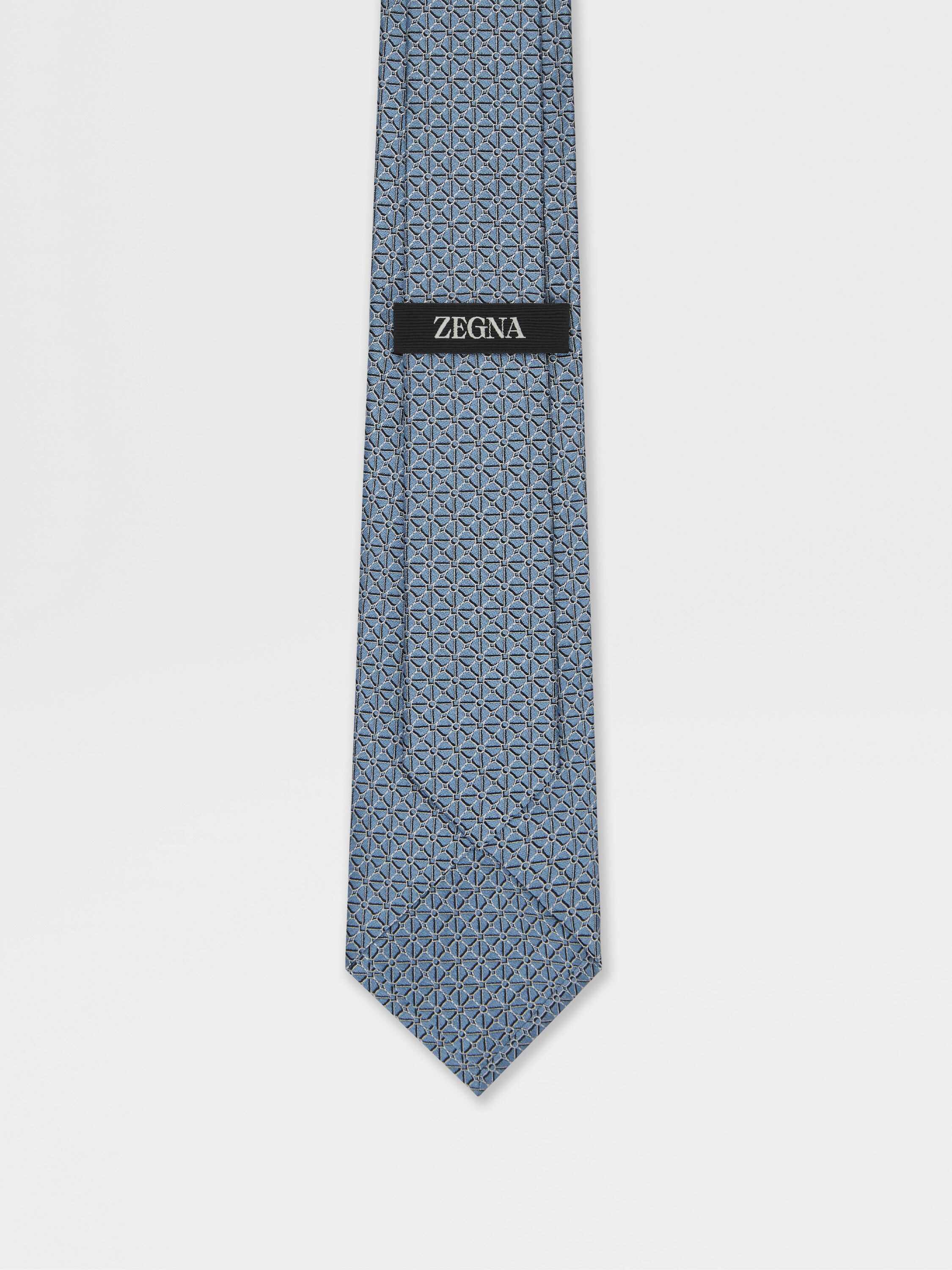 Light Blue Silk Tie Product detail photo #2